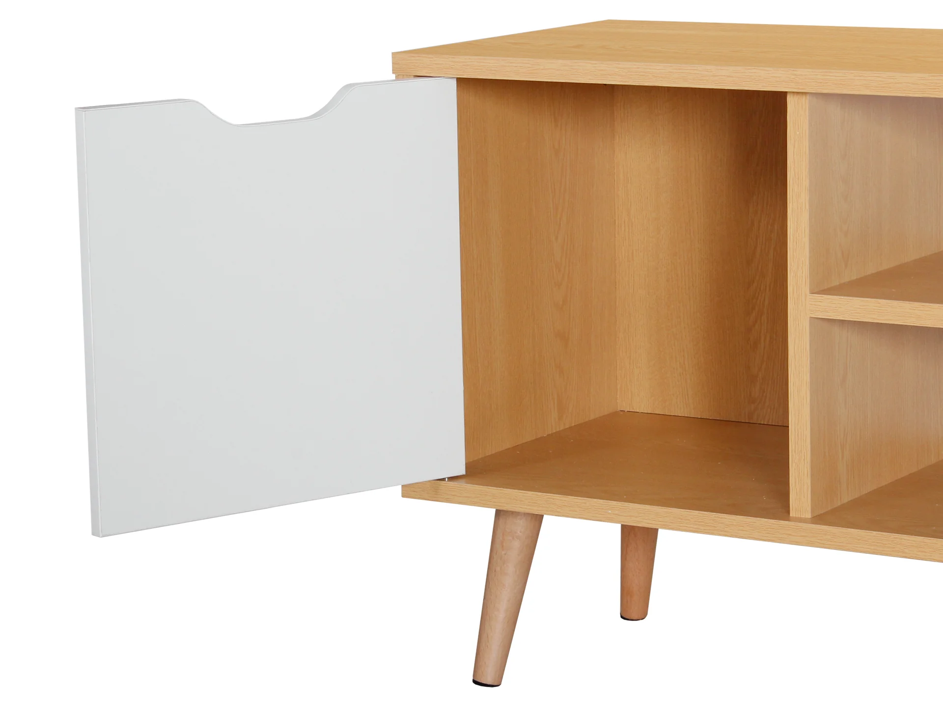 Como 1.2m Entertainment Unit - Oak - Image 4