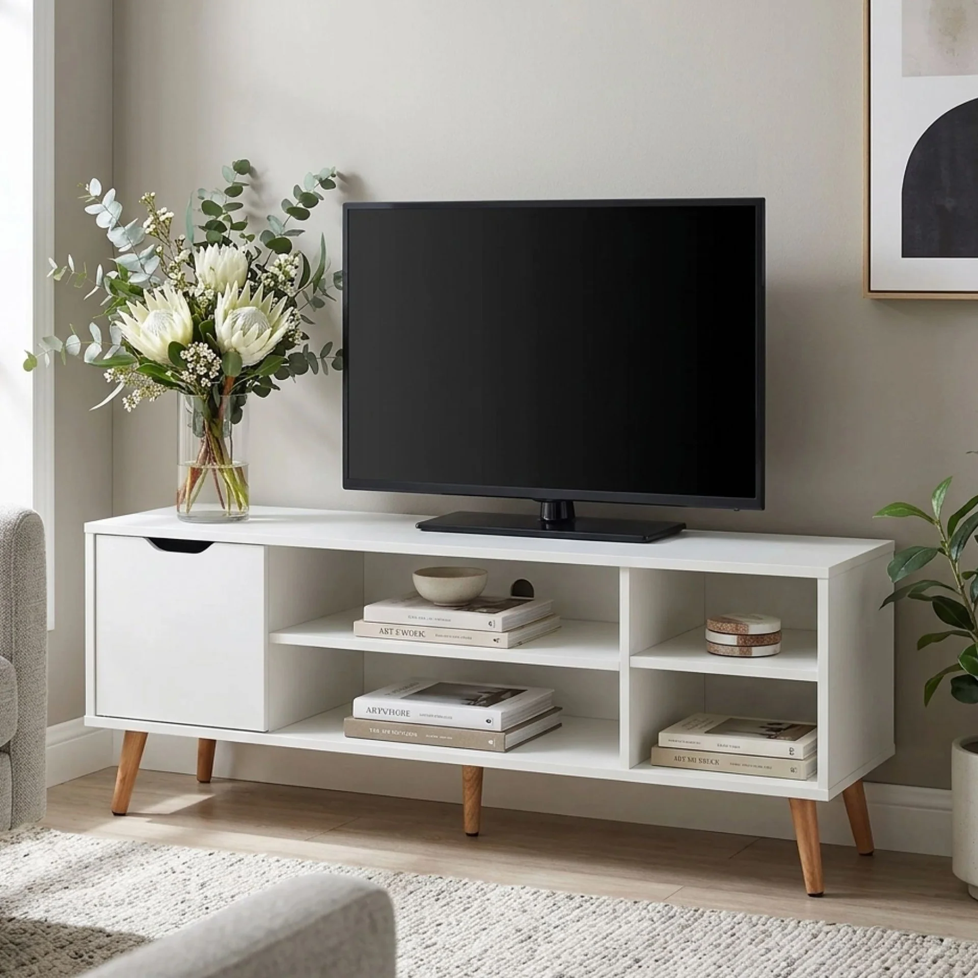 COMO 1.2M Entertainment Unit - White - Image 5