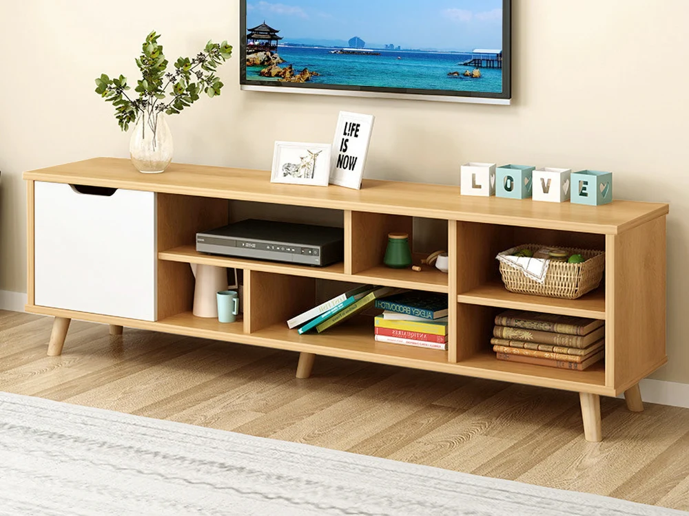 COMO 1.4M Entertainment Media TV Unit - Oak