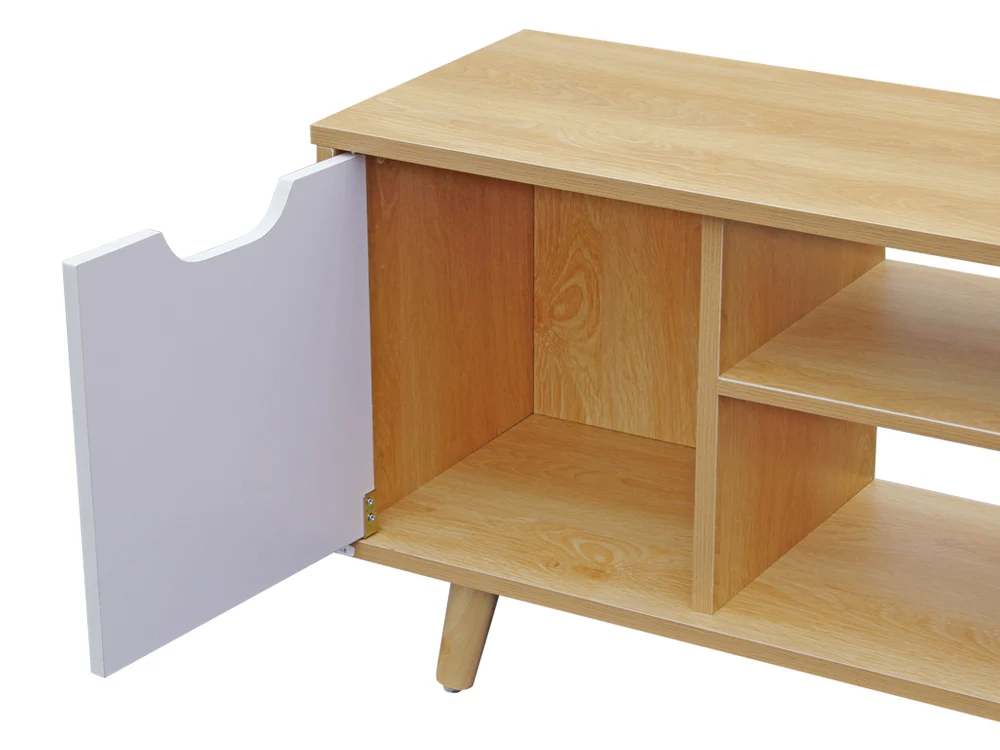 COMO 1.4M Entertainment Media TV Unit - Oak - Image 11