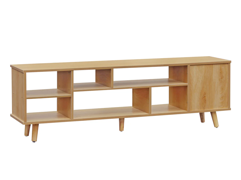 COMO 1.4M Entertainment Media TV Unit - Oak - Image 5