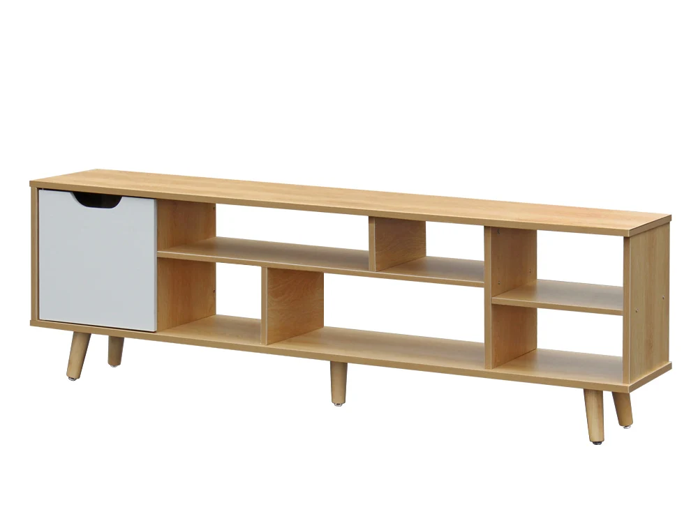 COMO 1.4M Entertainment Media TV Unit - Oak - Image 7