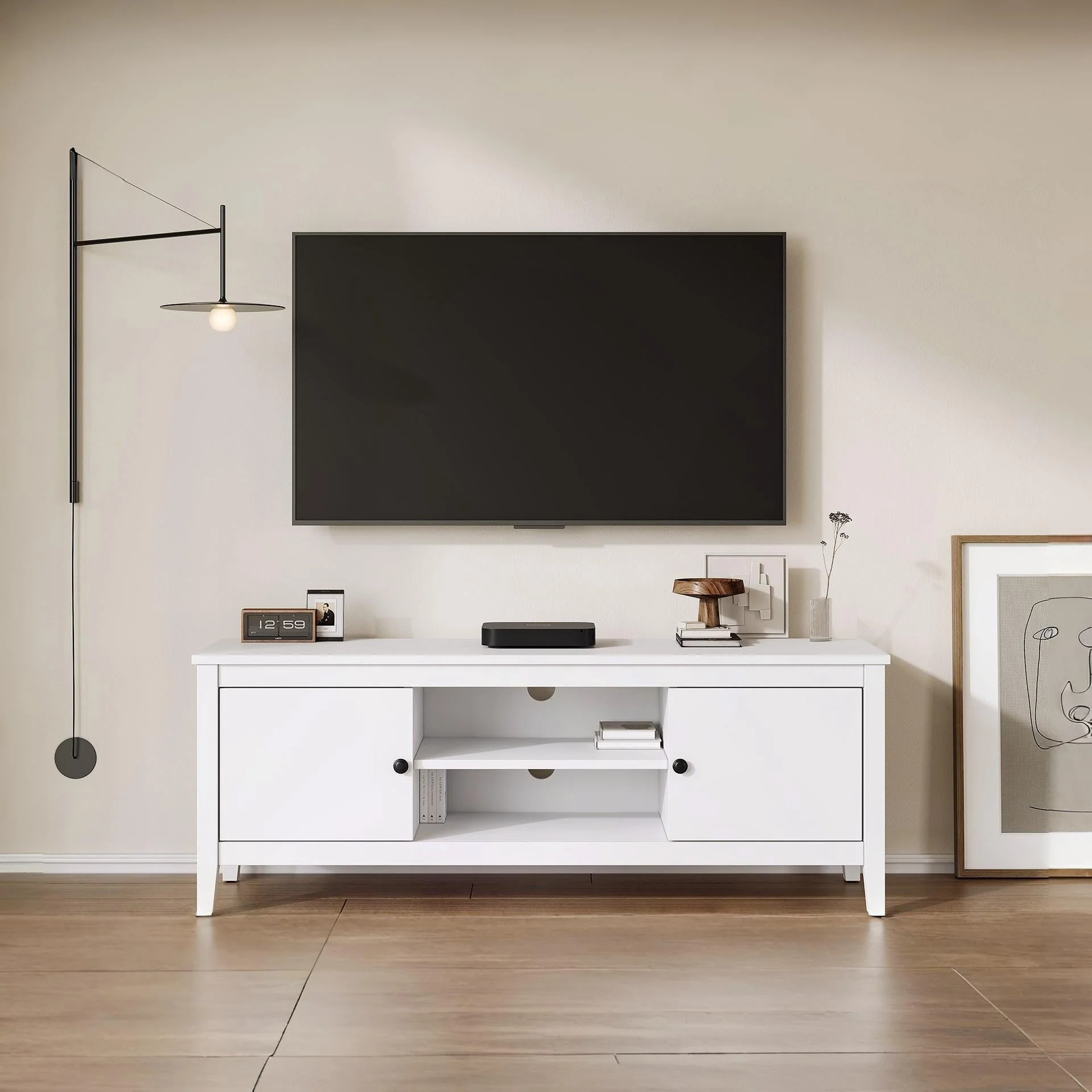 Congo 1.4m Entertainment Unit - White - Image 4