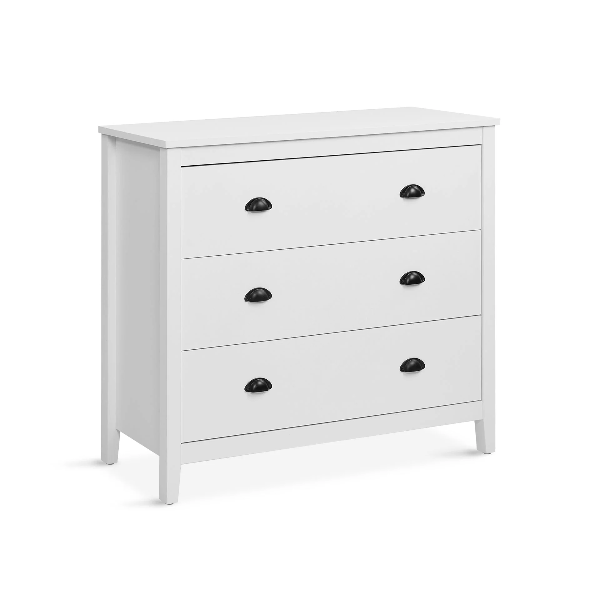 Congo 3 Drawers Tallboy - White - Image 6