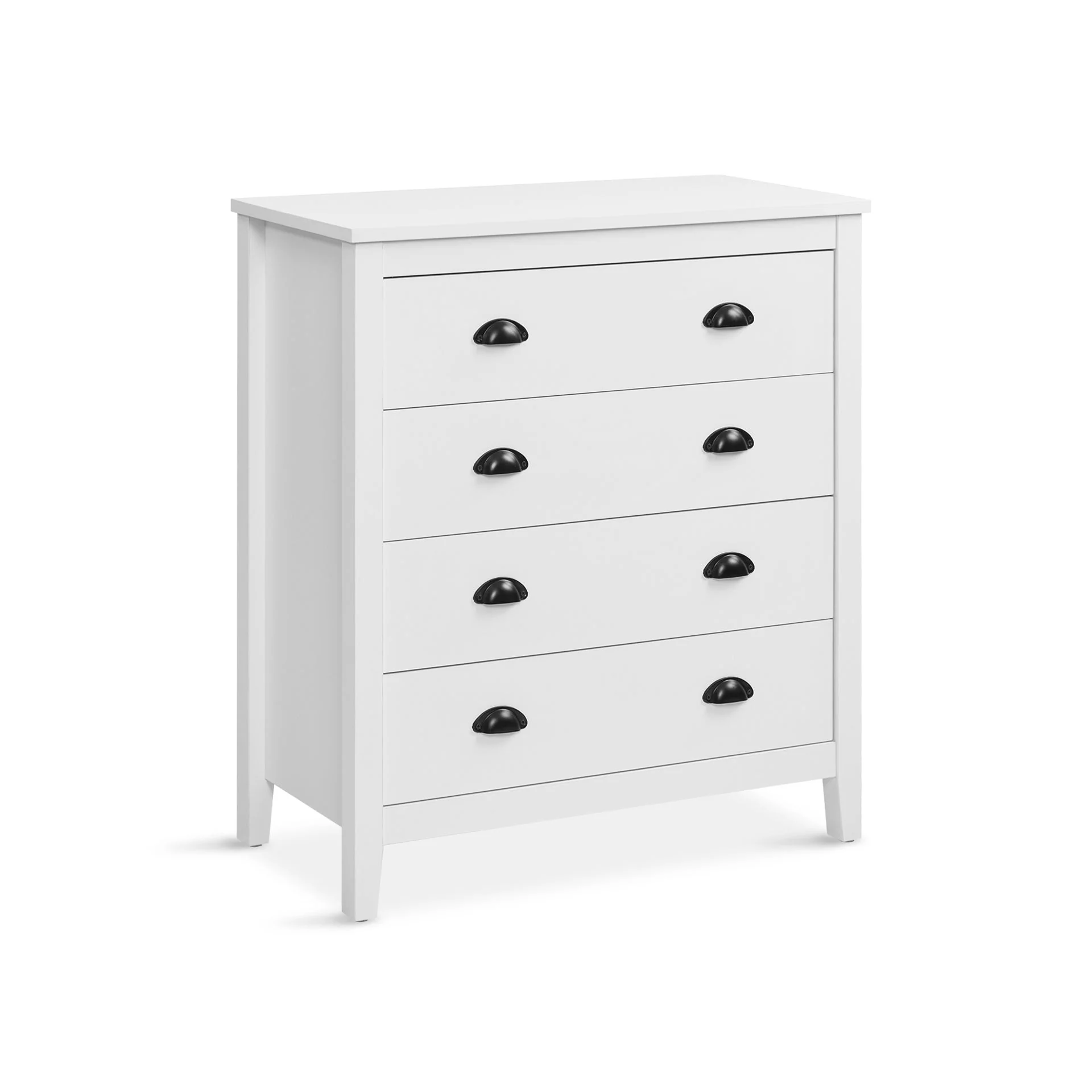 Congo 4 Drawers Tallboy - White - Image 5