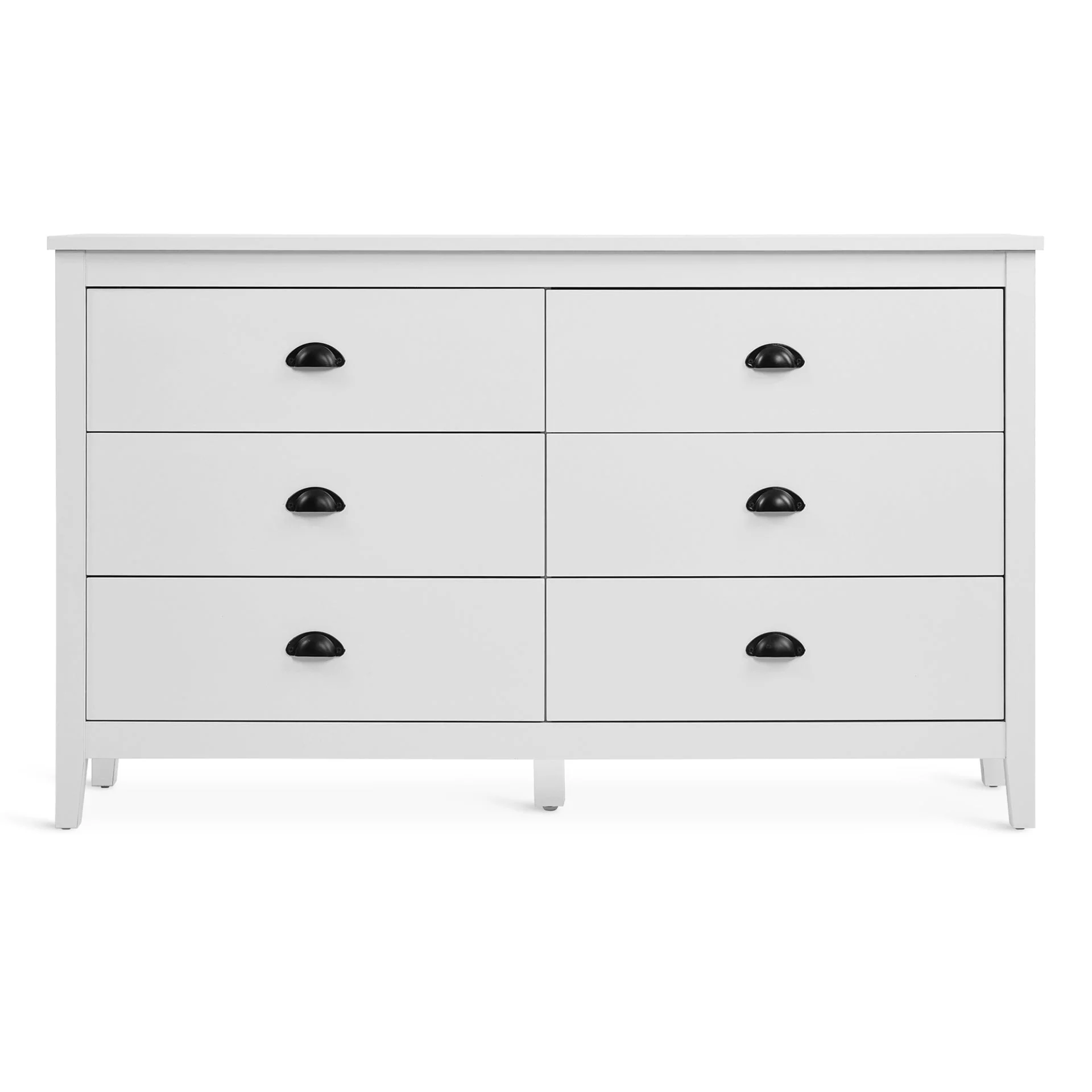 Congo 6 Drawers Low Boy - White - Image 7