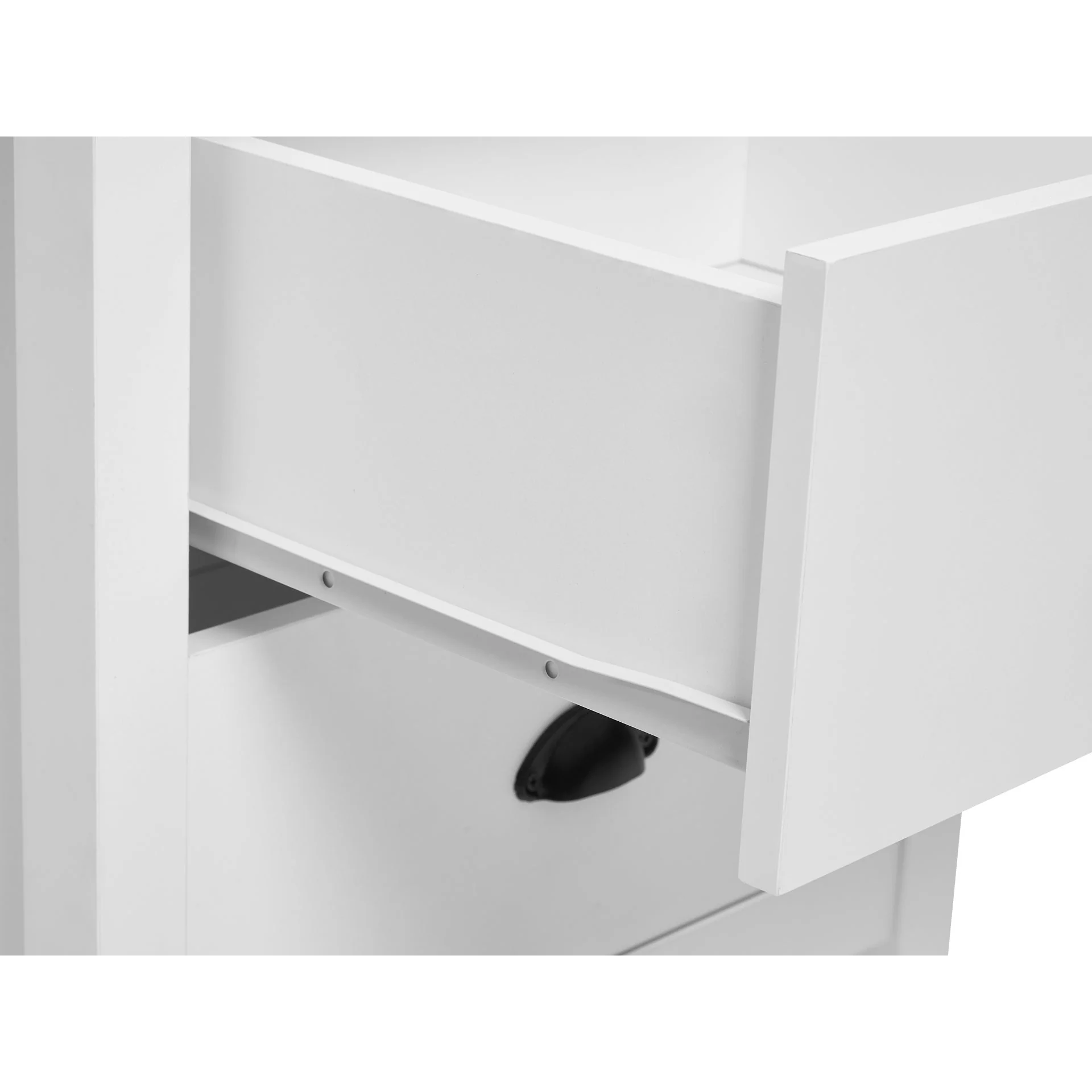 Congo Bedside Table with 2 Drawers - White - Image 9