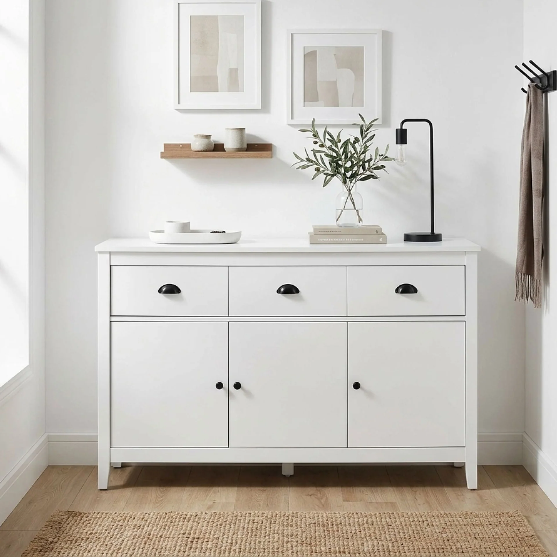 Congo Sideboard Buffet Table - White - Image 3