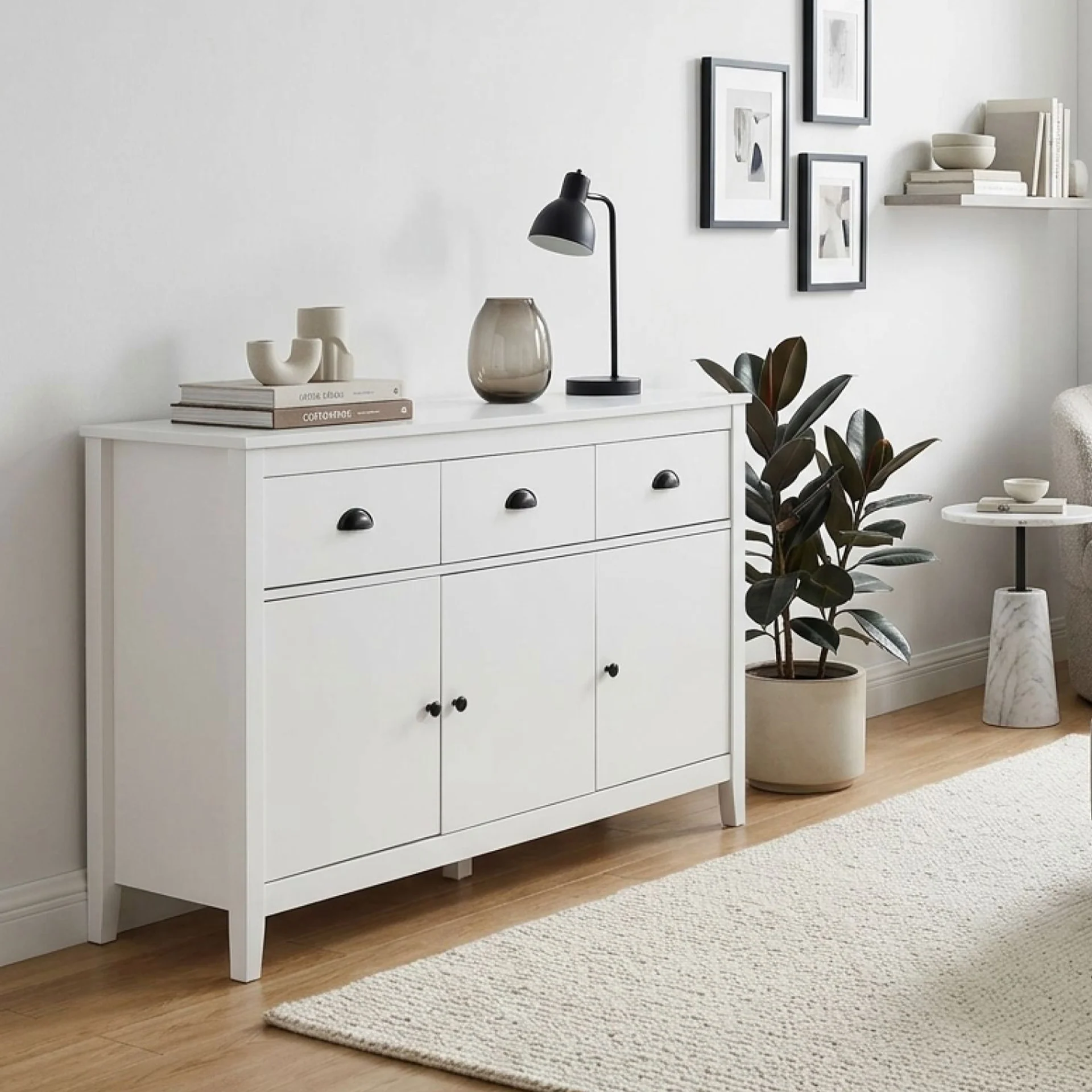 Congo Sideboard Buffet Table - White - Image 4