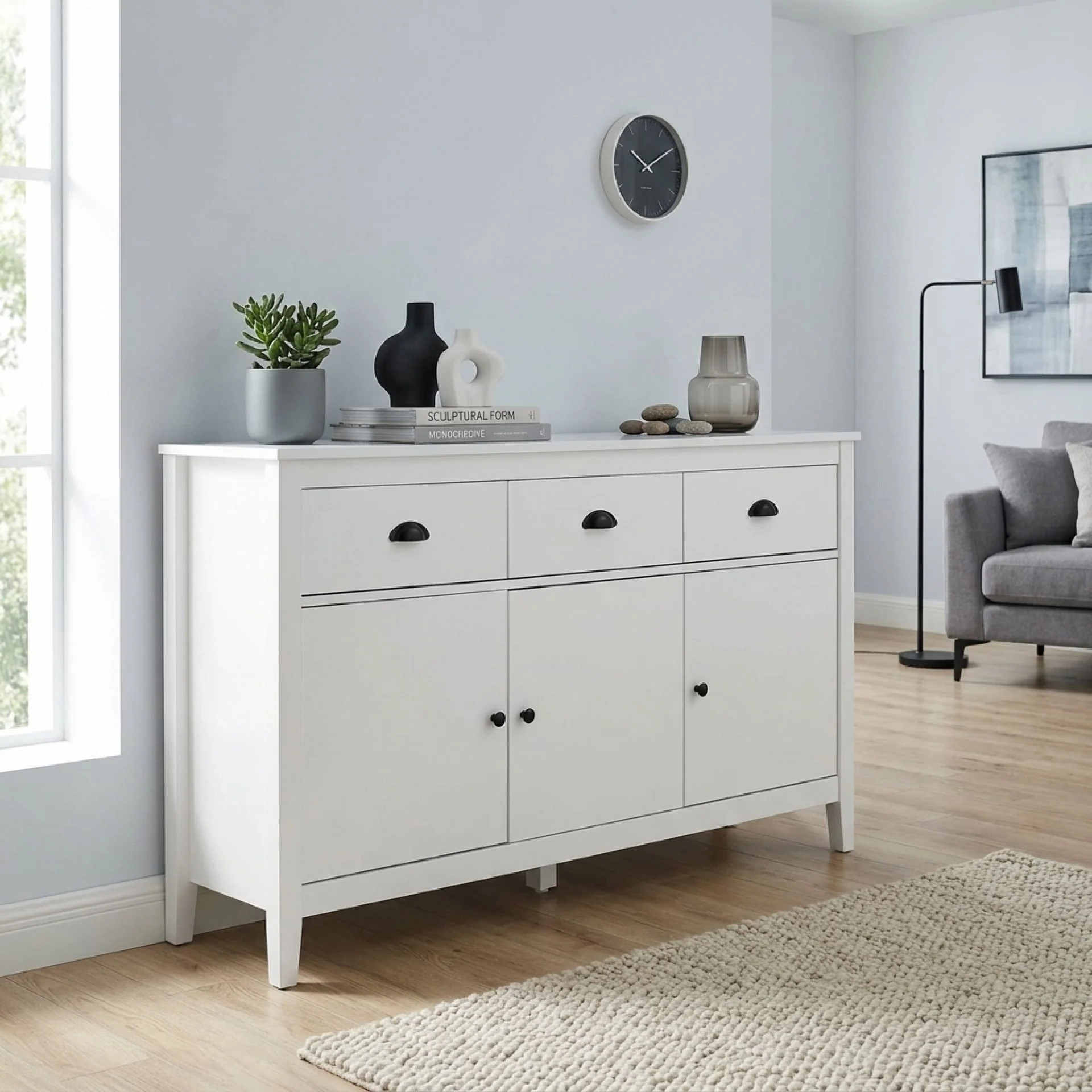 Congo Sideboard Buffet Table - White - Image 6