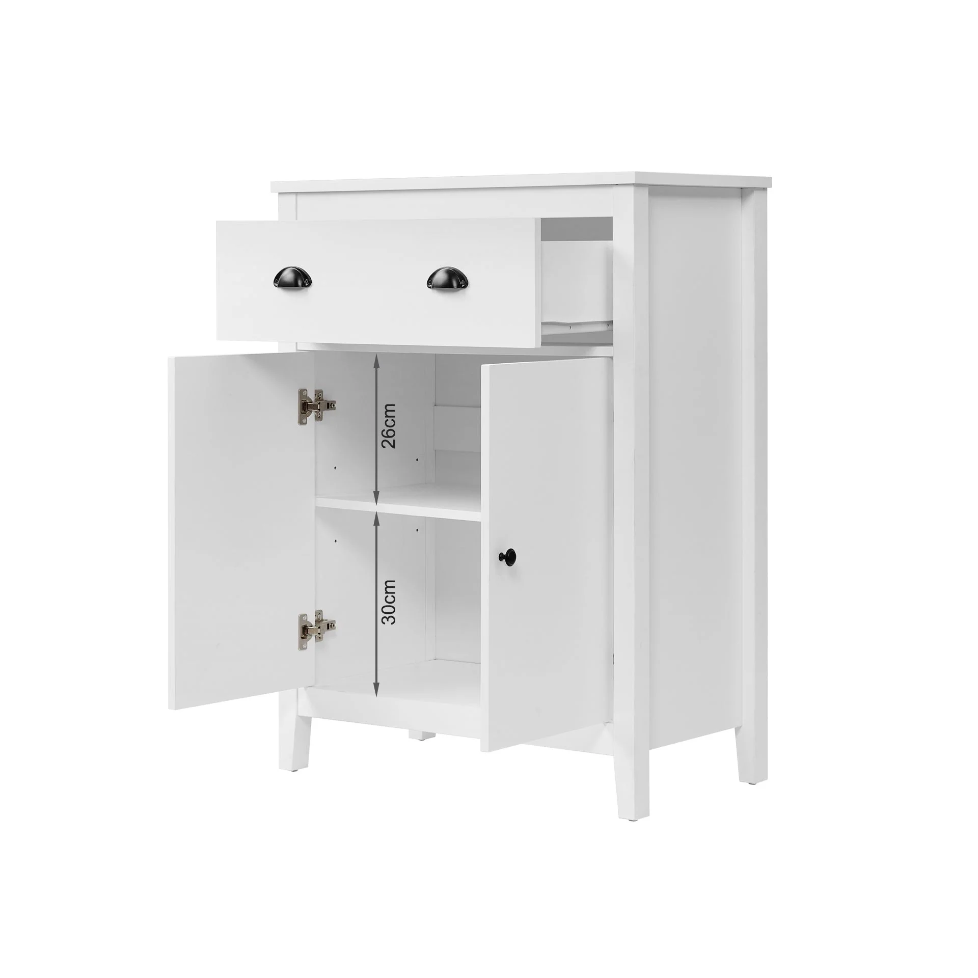 Congo Storage Cabinet with 2 Drawer - White - Image 10