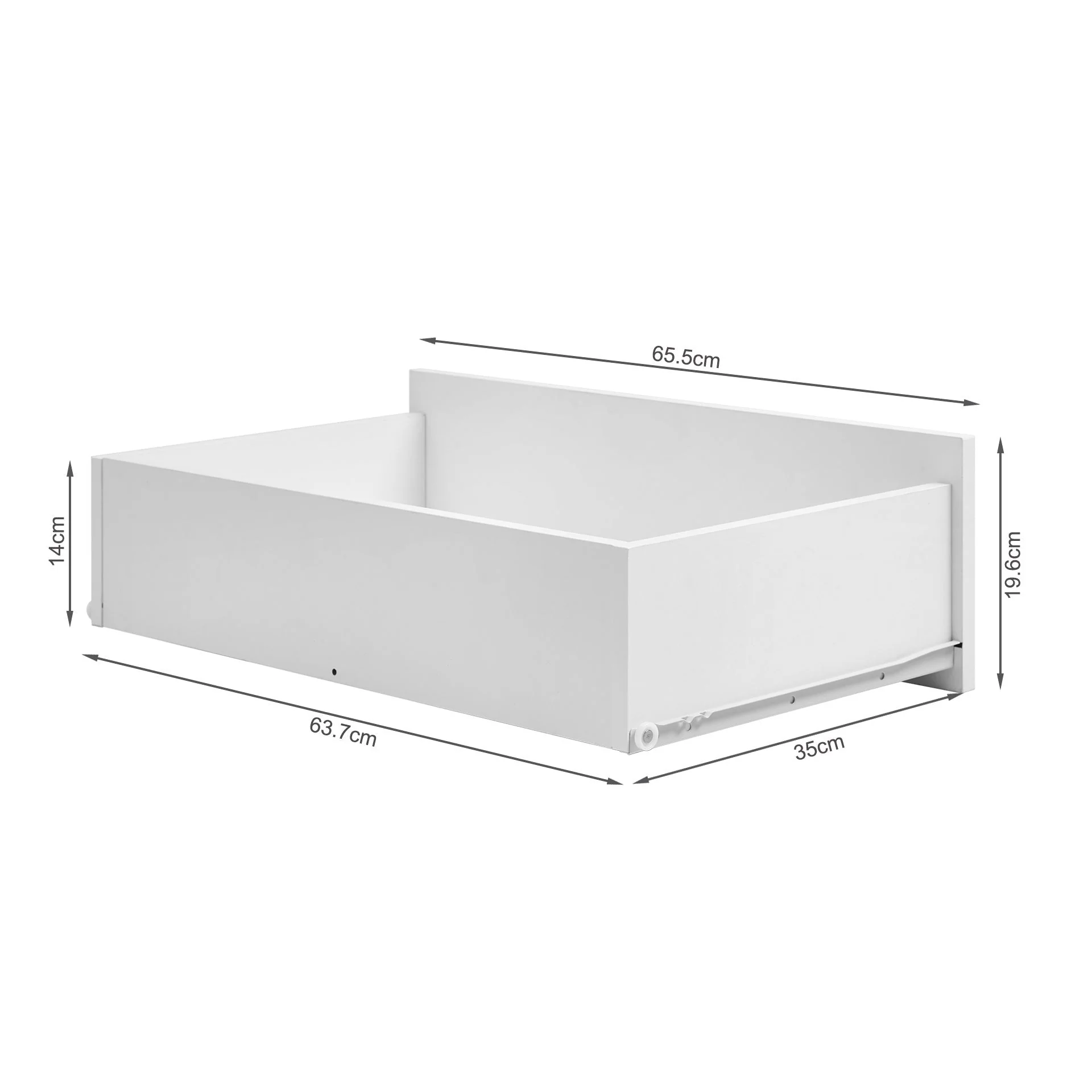 Congo Storage Cabinet with 2 Drawer - White - Image 14