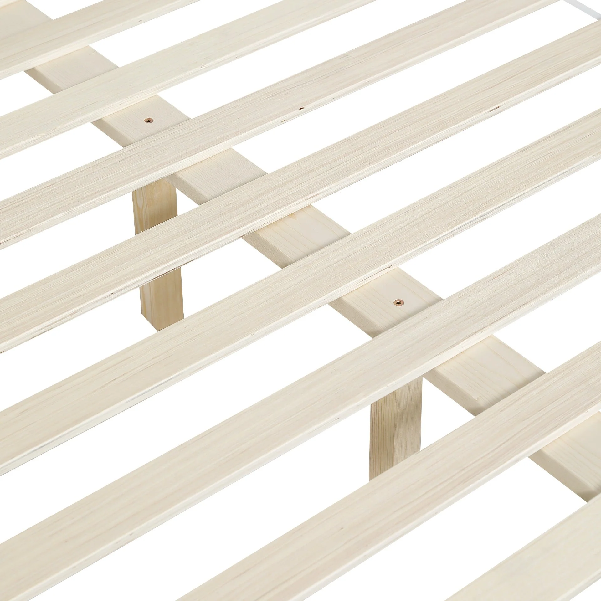 Conival King Wooden Bed Frame - White - Image 10