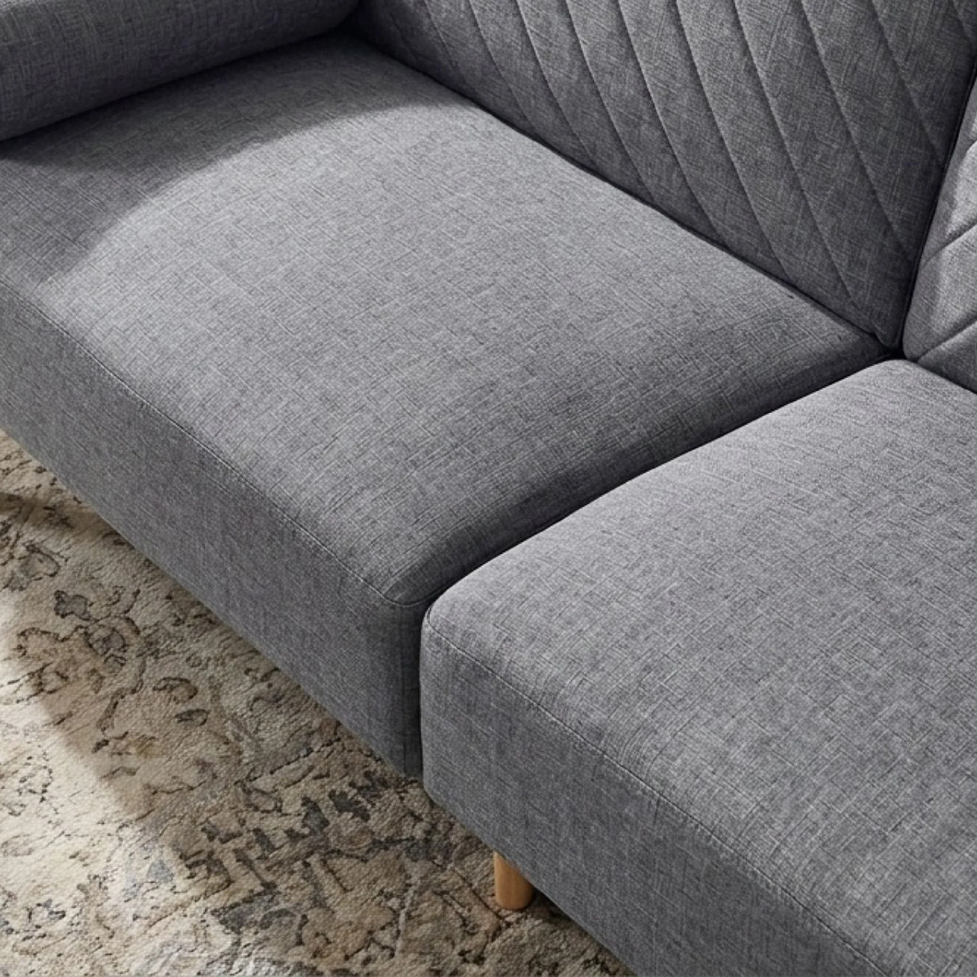Cordova 3 Seater Sofa Bed - Dark Grey - Image 7
