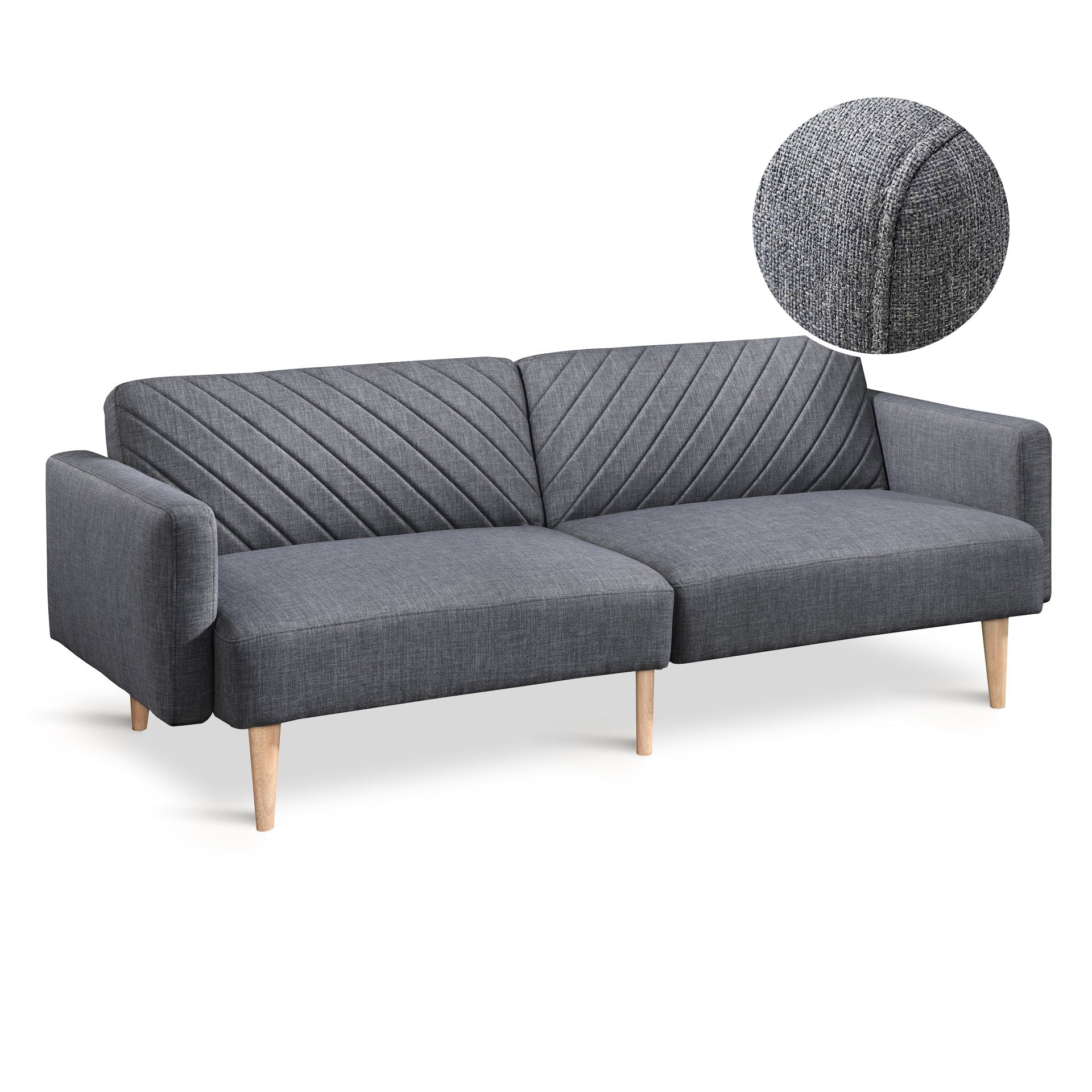 Cordova 3 Seater Sofa Bed - Dark Grey - Image 8