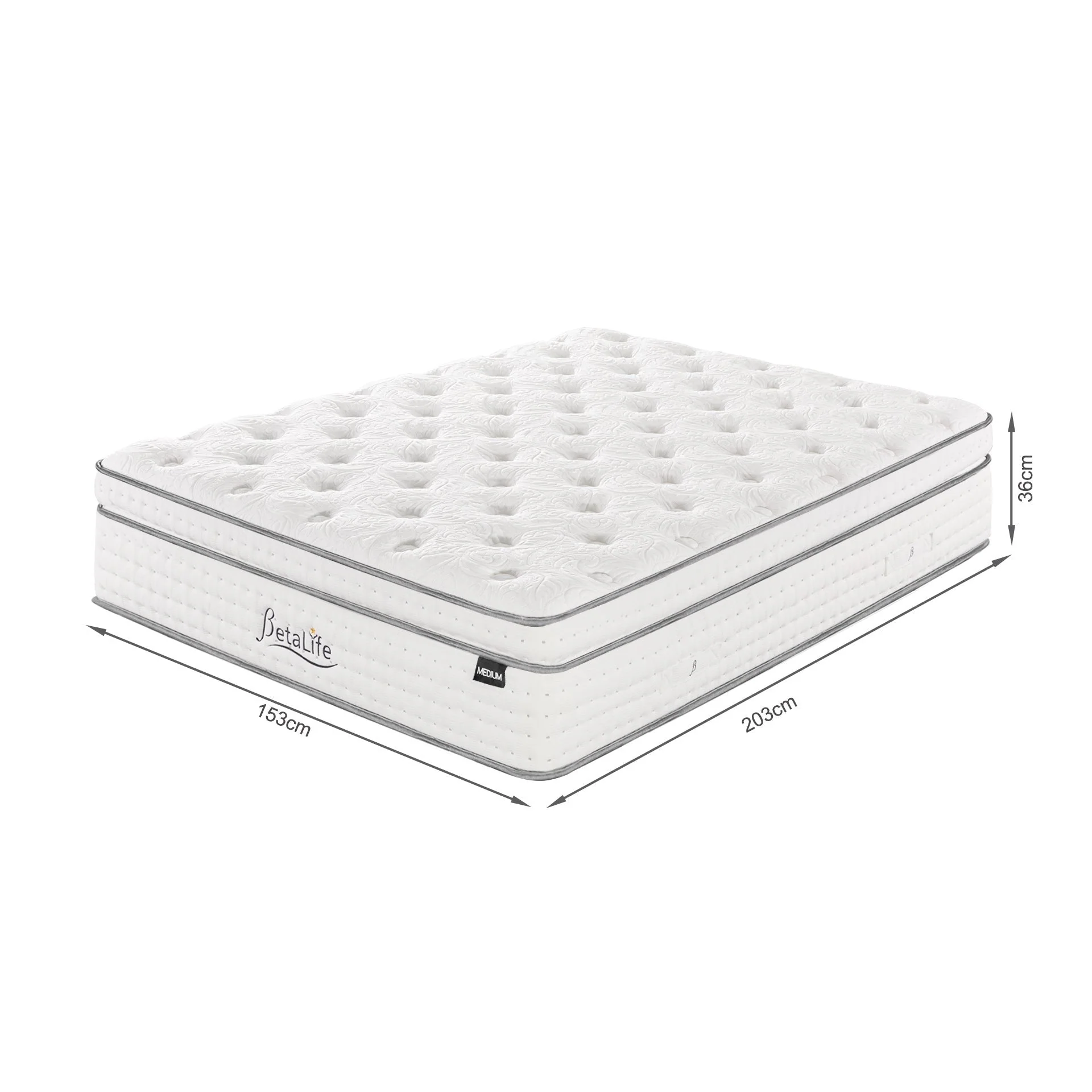 Cosy Elite Micro Pocket Spring Medium Plush Mattress - Queen - Image 8