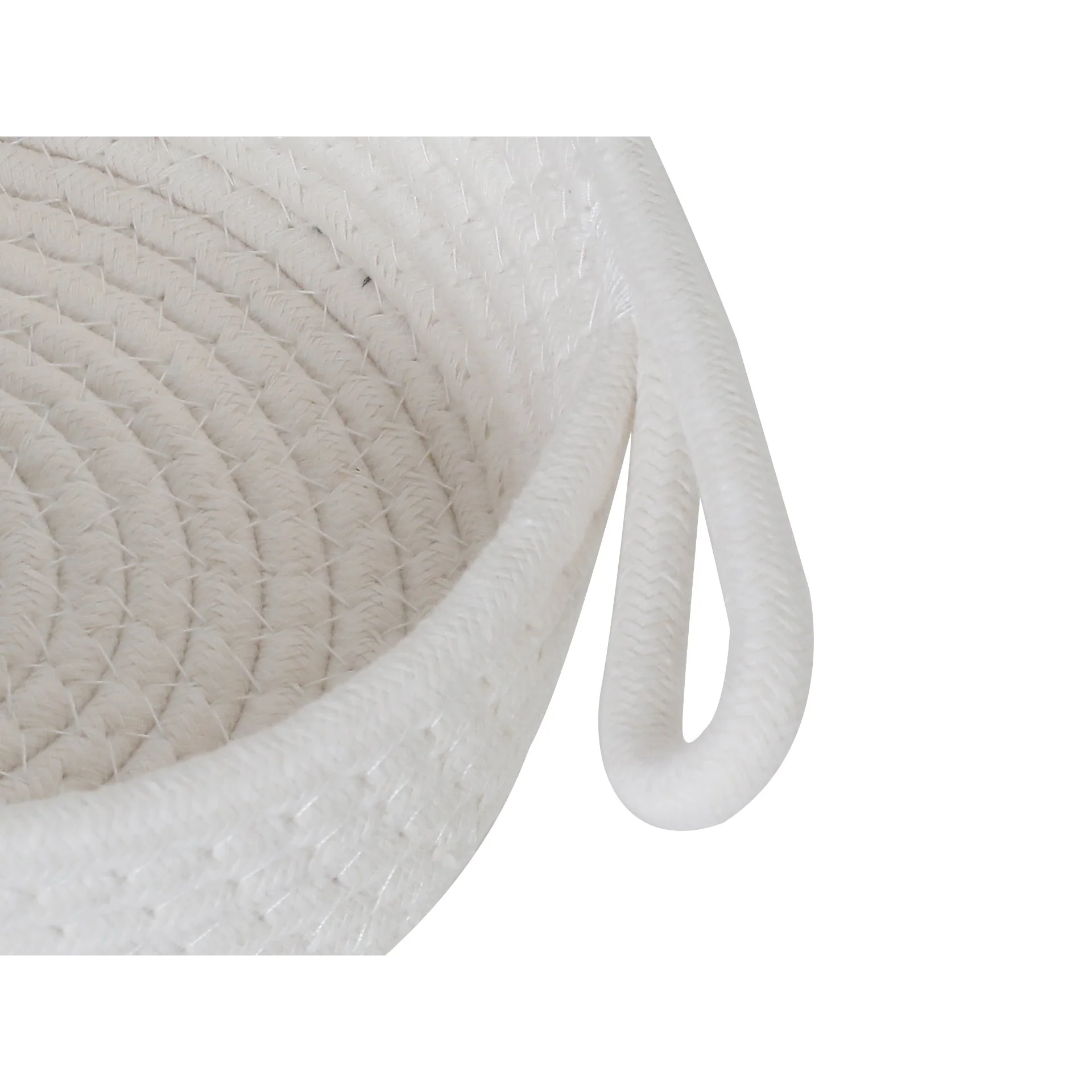 Cotton Rope Basket - Set of 2 - White - Image 6