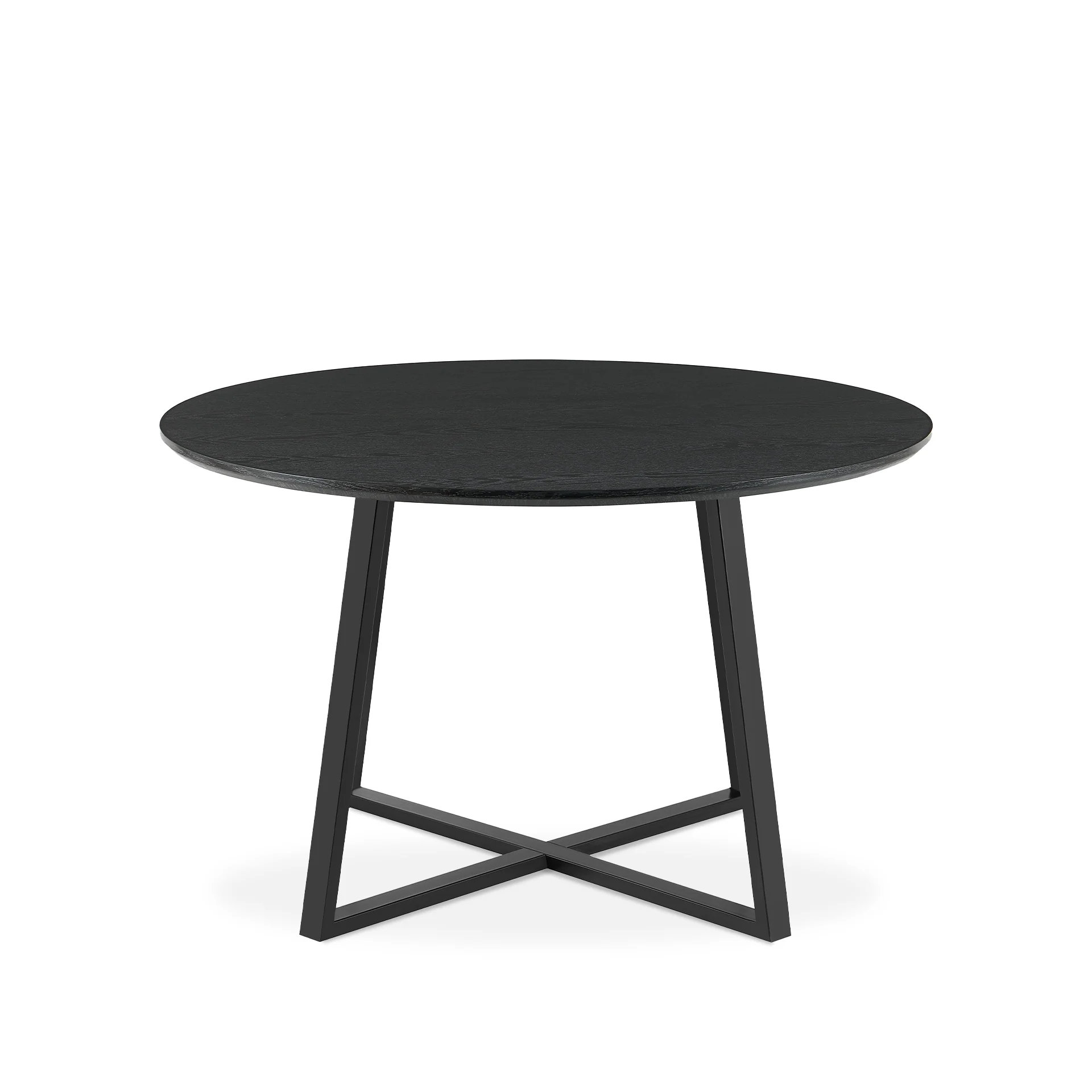 Crastin Round Dining Table 120x75cm - Black - Image 10