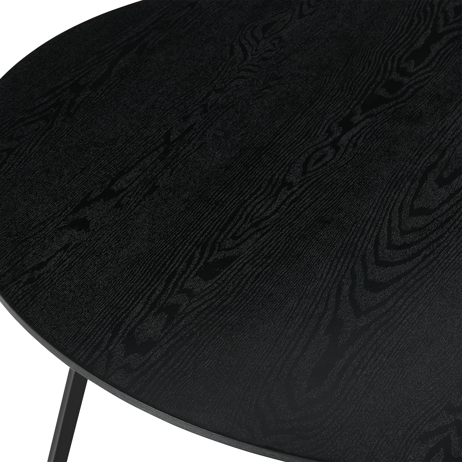 Crastin Round Dining Table 120x75cm - Black - Image 11