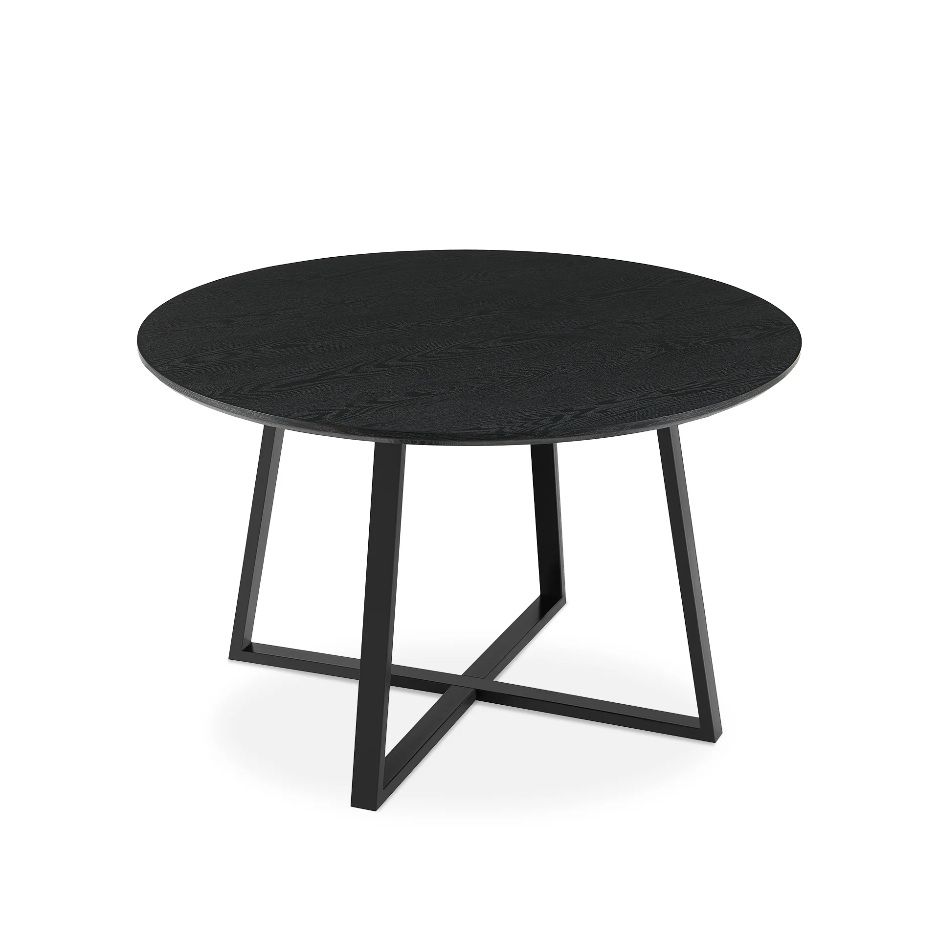 Crastin Round Dining Table 120x75cm - Black - Image 9