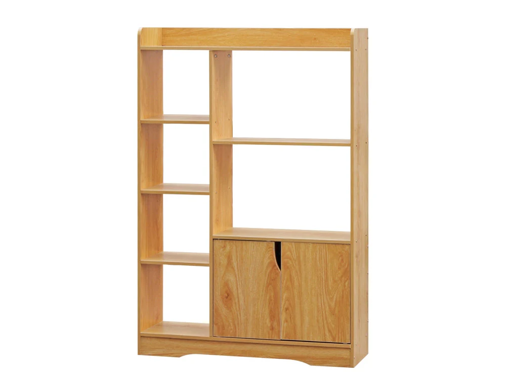 CRATER Bookshelf Storage Cabinet - Oak - Image 2