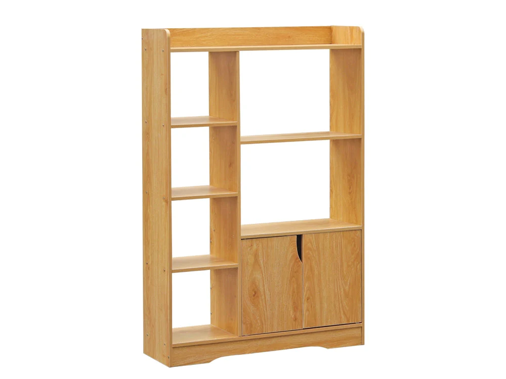 CRATER Bookshelf Storage Cabinet - Oak - Image 3