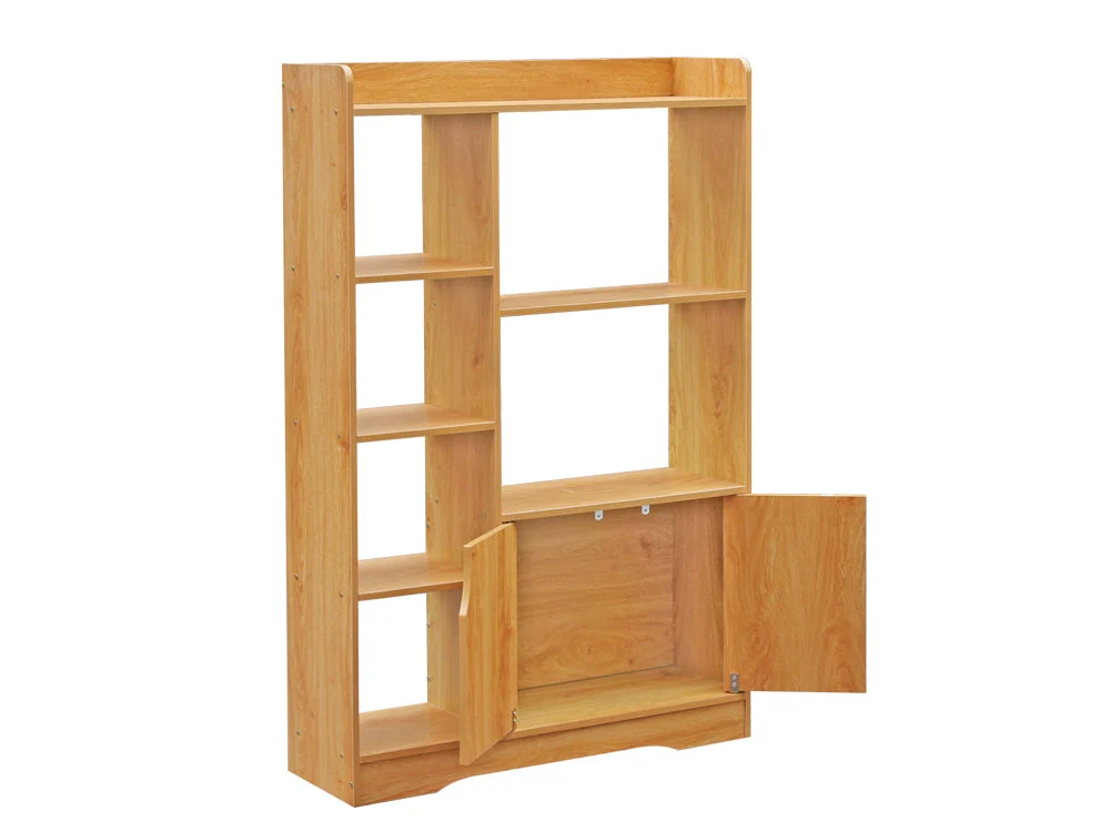CRATER Bookshelf Storage Cabinet - Oak - Image 4