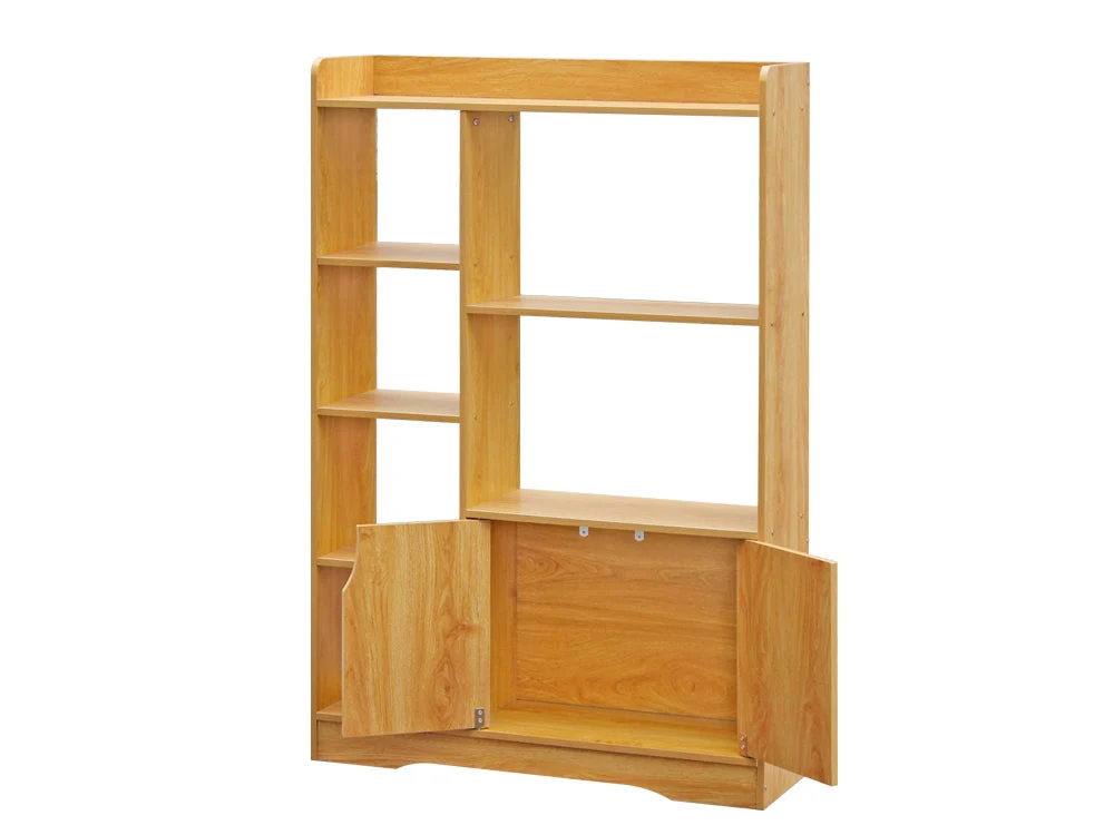 CRATER Bookshelf Storage Cabinet - Oak - Image 5