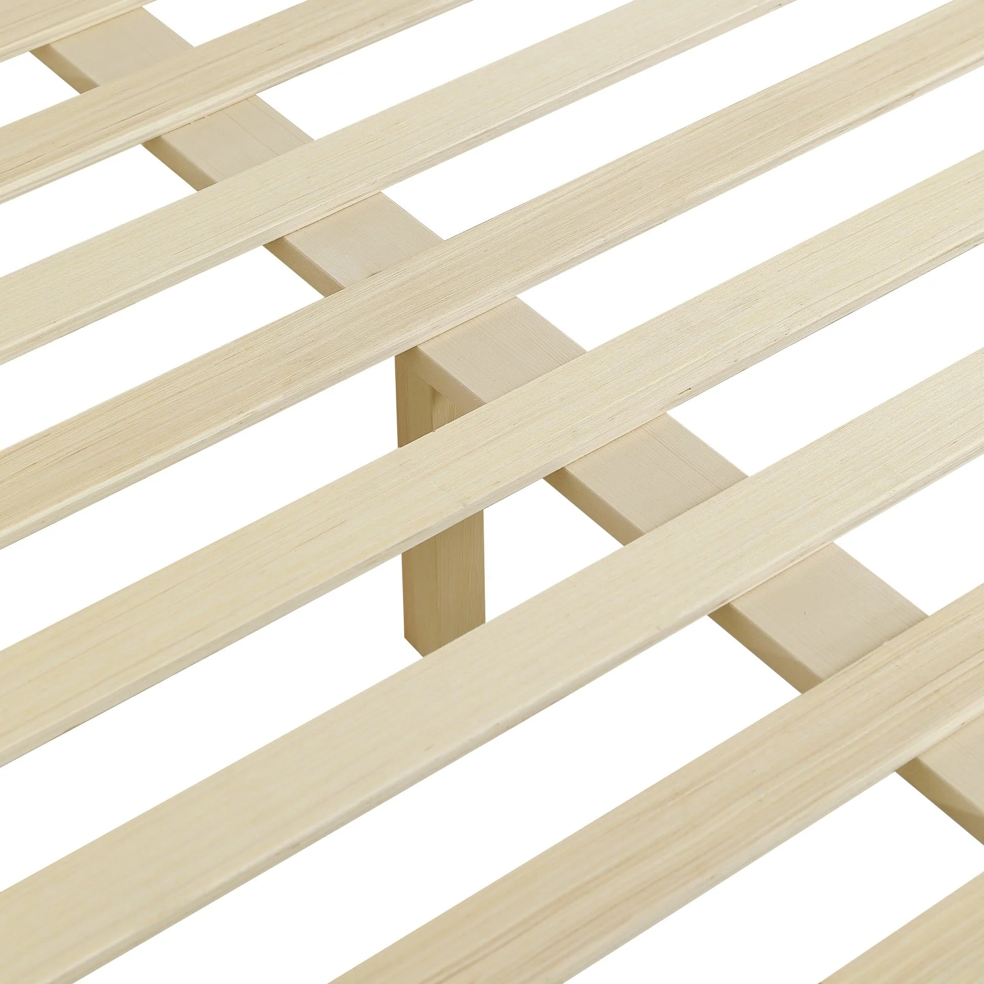 Creise Queen Wooden Bed Frame - Light Oak - Image 6