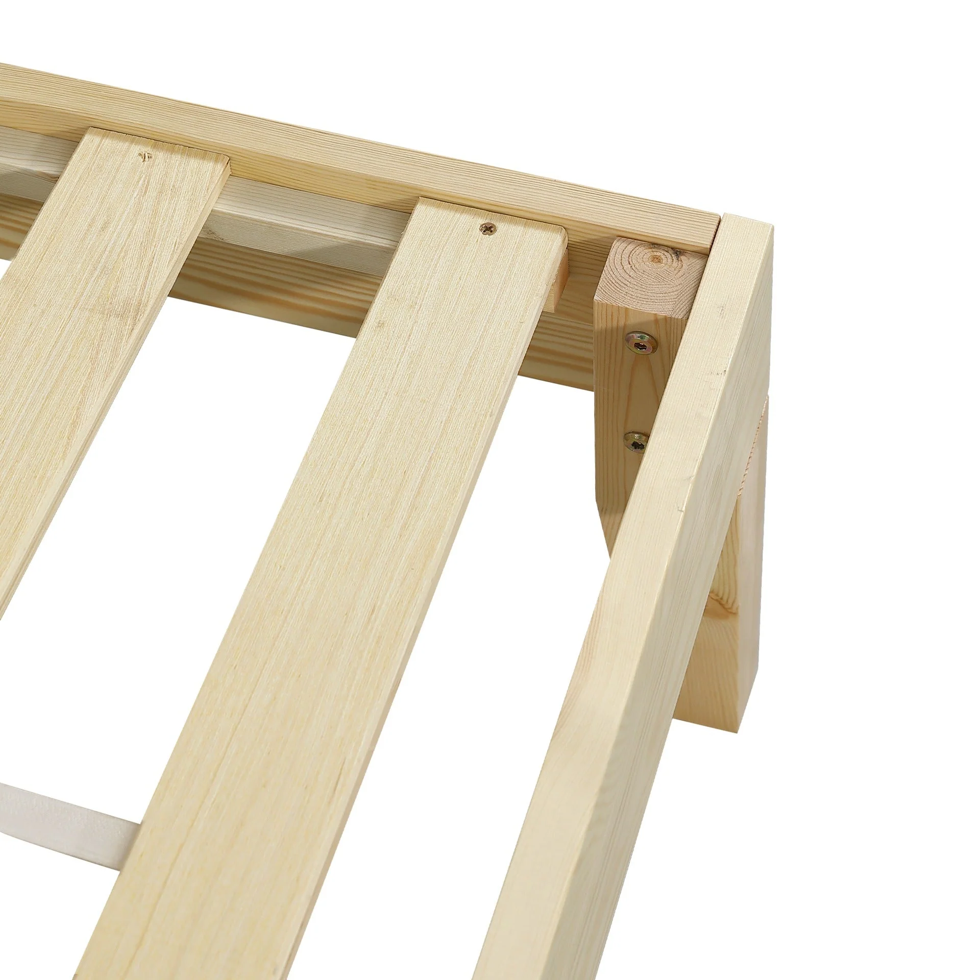 Creise Queen Wooden Bed Frame - Light Oak - Image 8