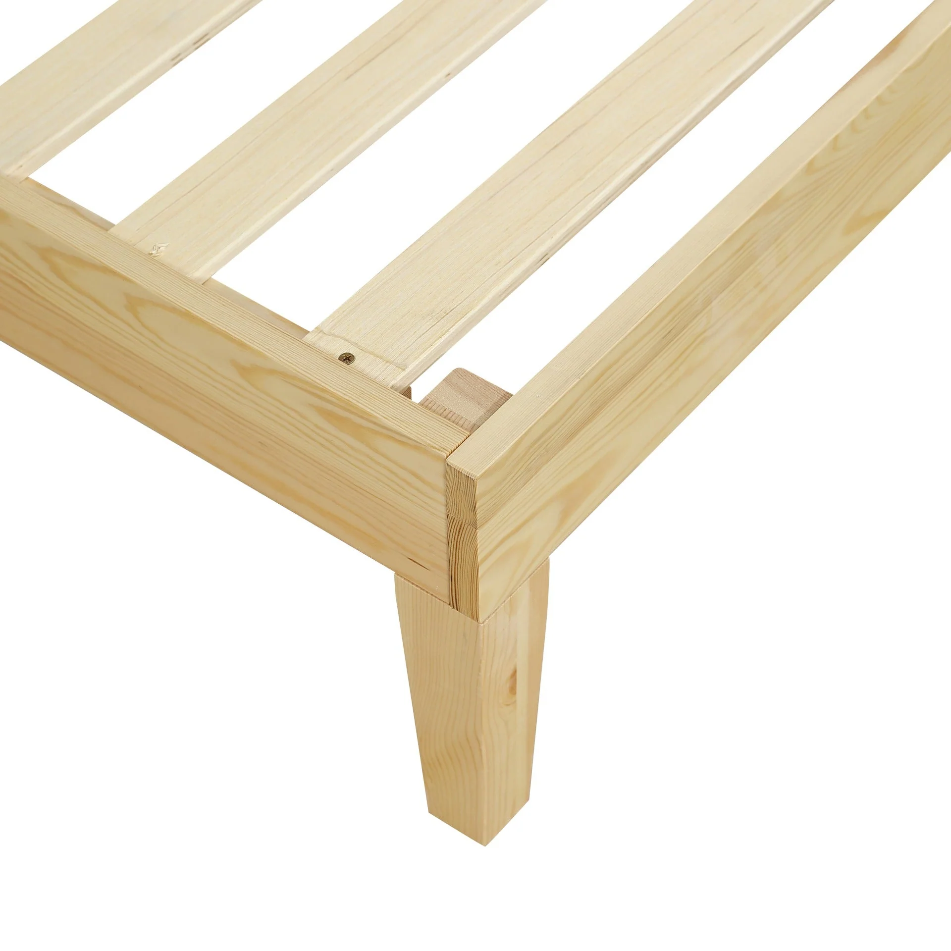 Creise Queen Wooden Bed Frame - Light Oak - Image 9