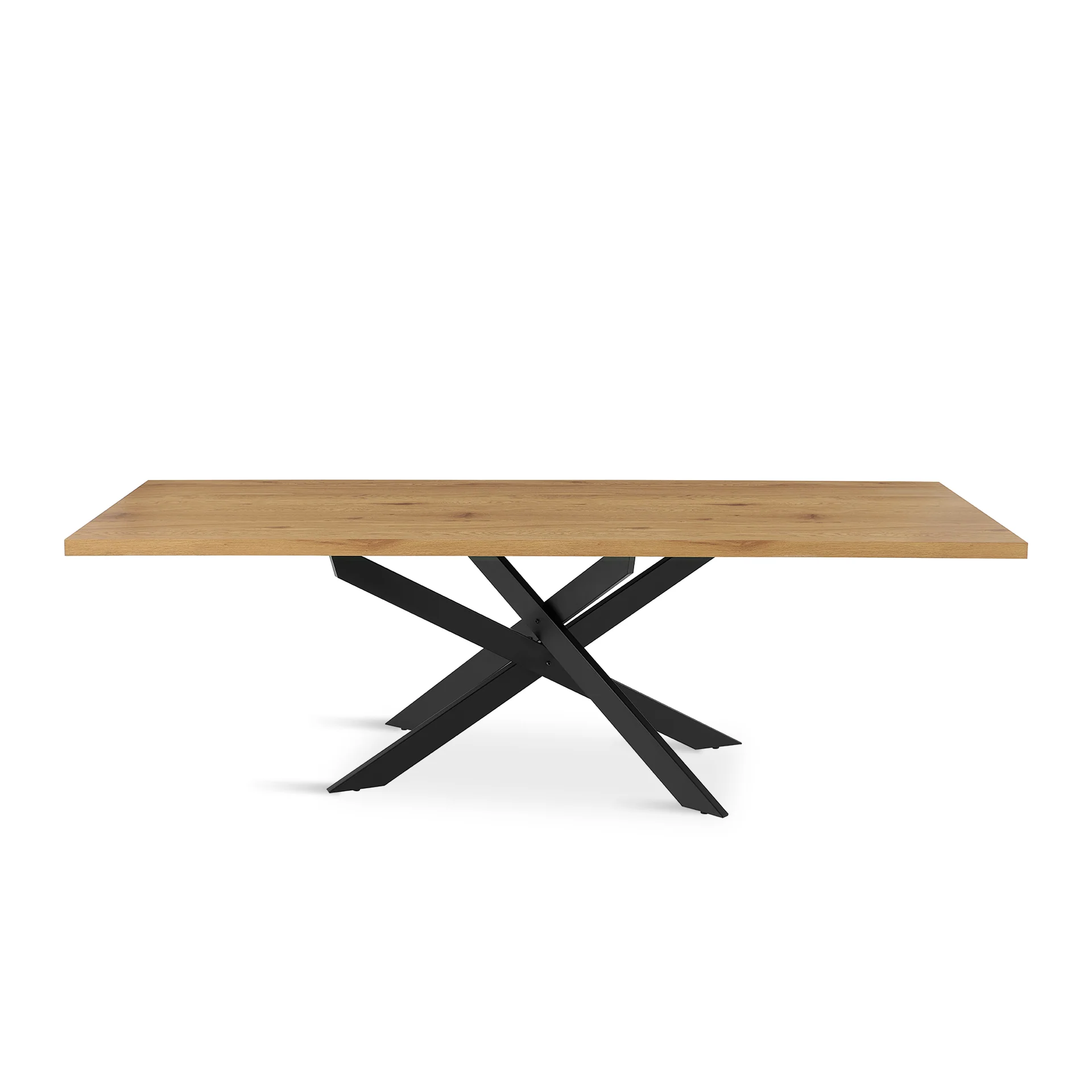 Croscen Rectangle Dining Table 240x95cm - Oak - Image 10