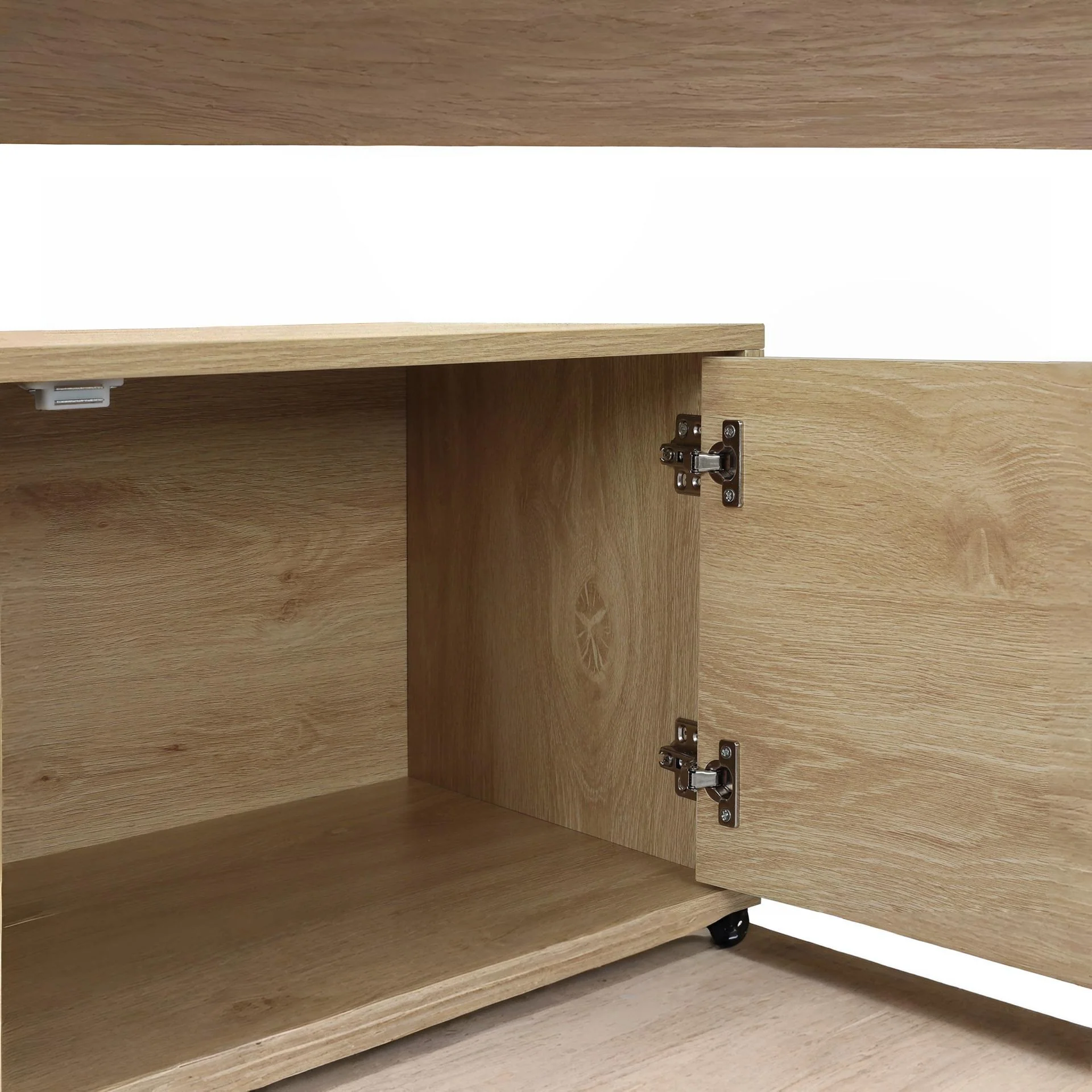Crovo Wooden 1.4m Entertainment Unit - Natural - Image 7