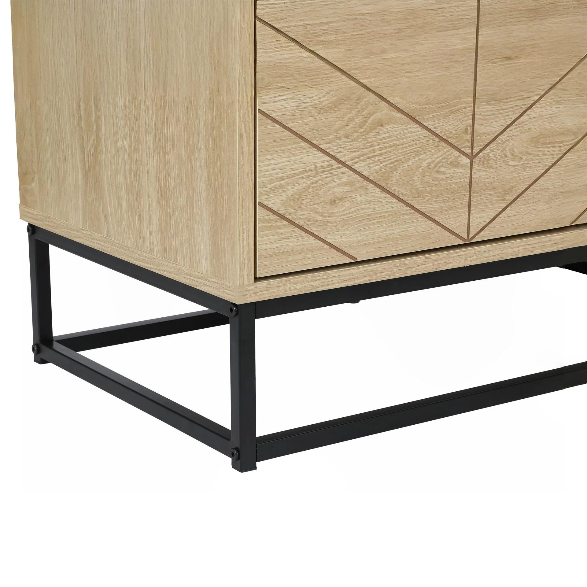 Crovo Wooden 1.4m Entertainment Unit - Natural - Image 8