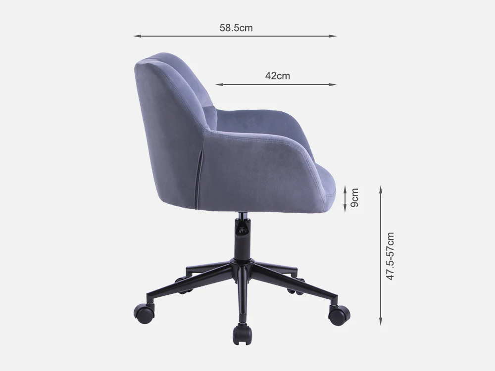 CUBIST Office Chair - GREY - Image 10