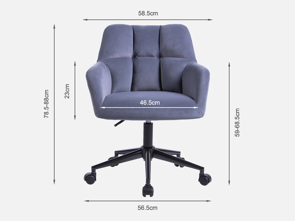 CUBIST Office Chair - GREY - Image 11