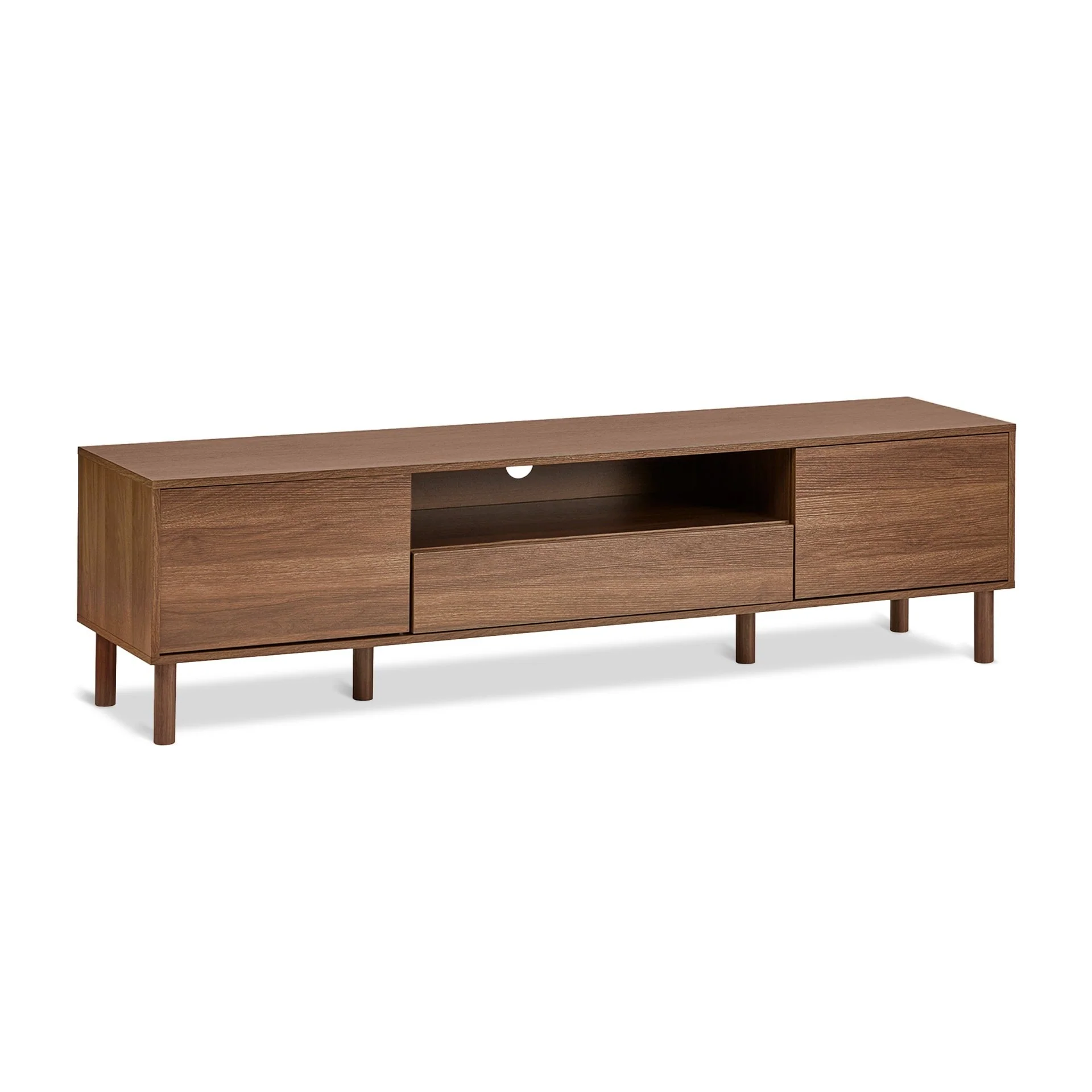 Custer 1.8m Entertainment Unit - Walnut - Image 4