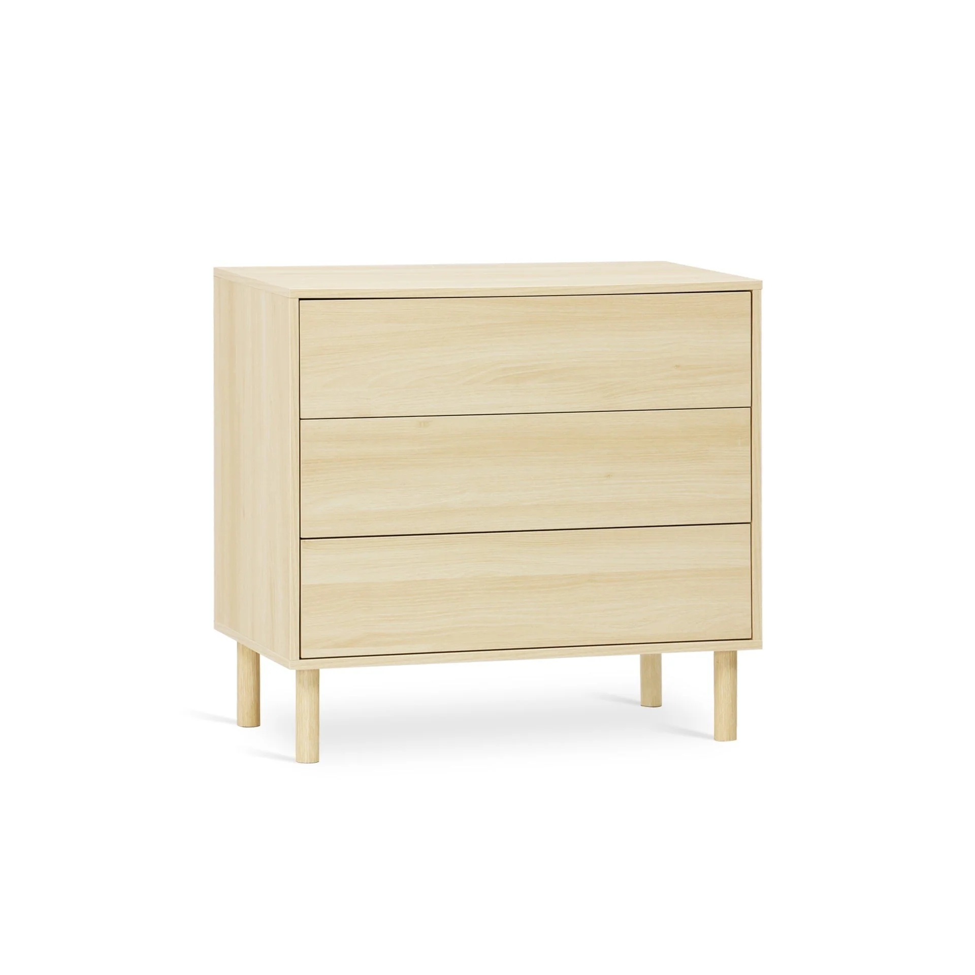 Custer 3 Drawers Tallboy - Oak - Image 8