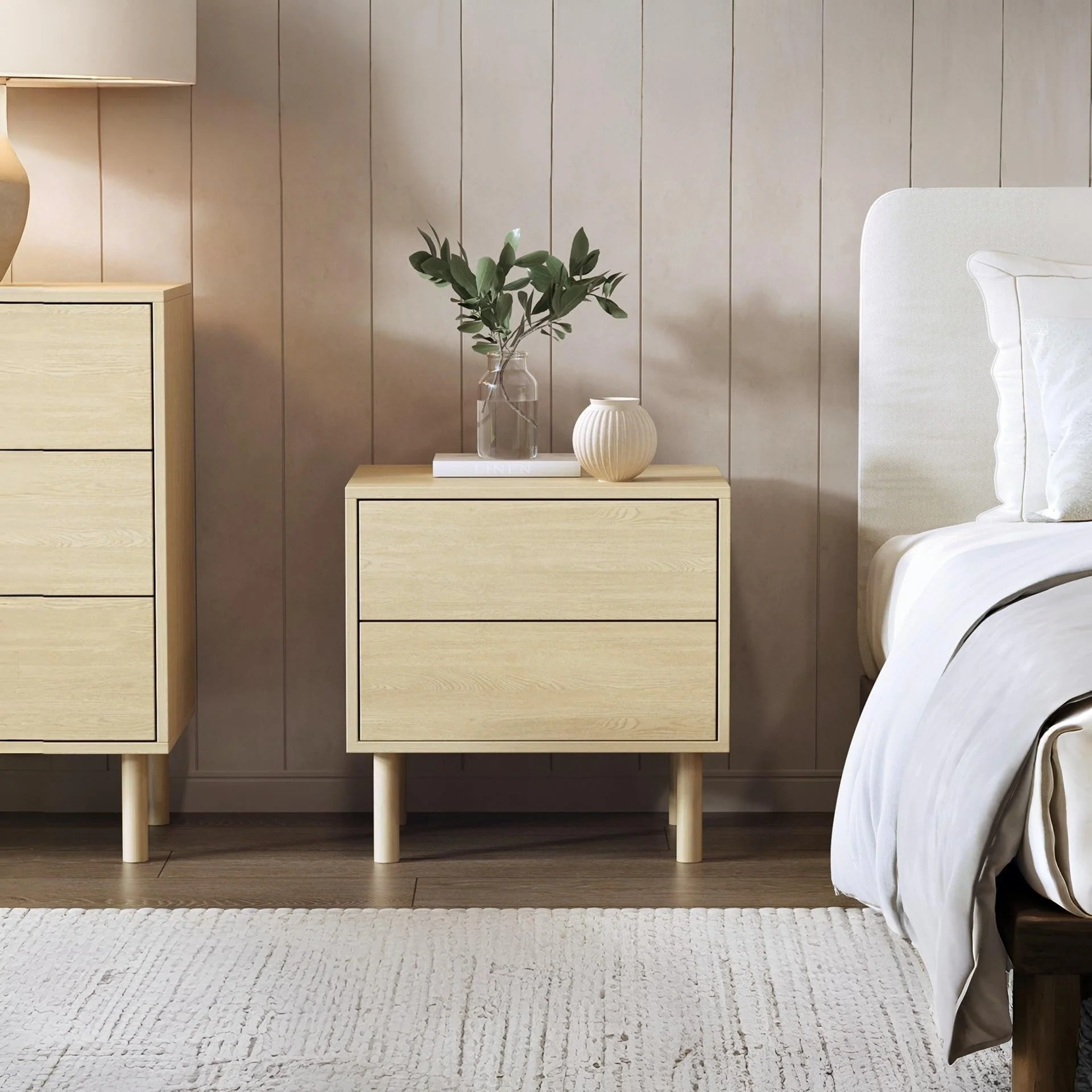 Custer Bedside Table - Oak - Image 3