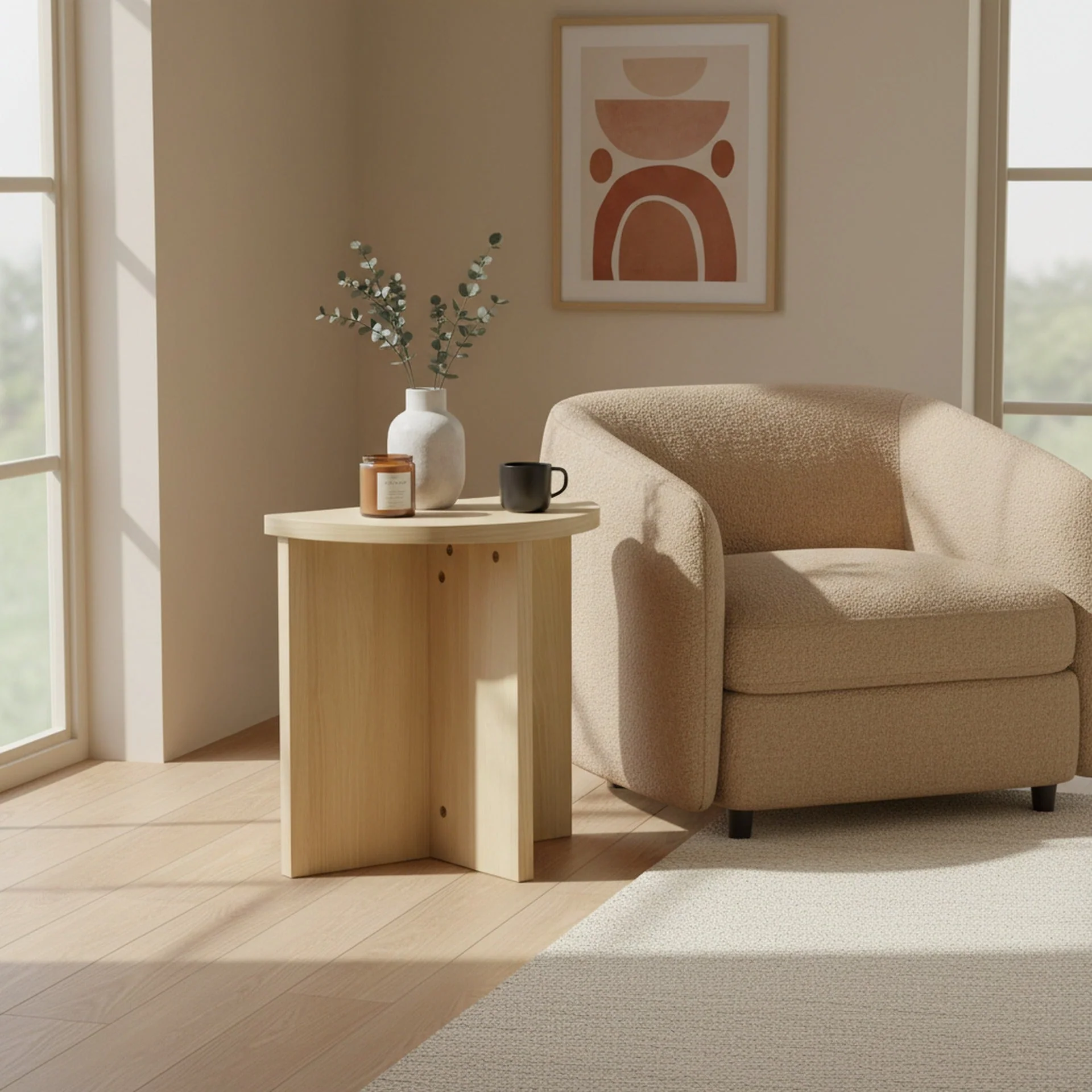 Custer Side Table - Oak