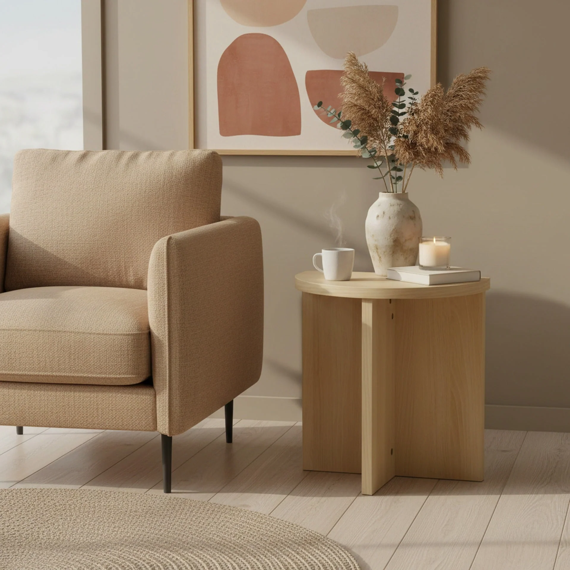Custer Side Table - Oak - Image 2