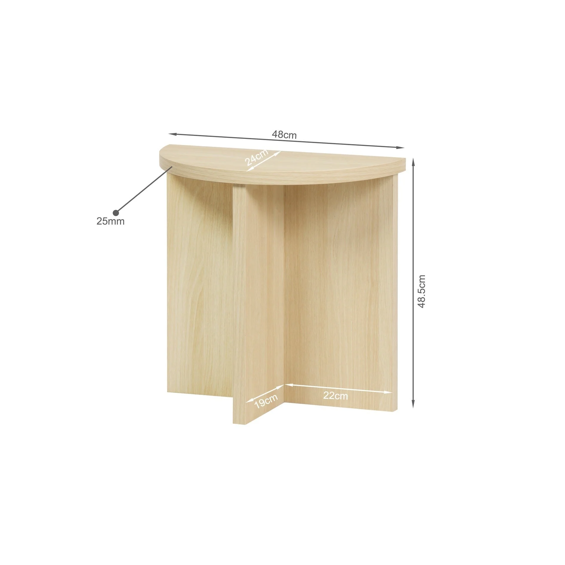 Custer Side Table - Oak - Image 6