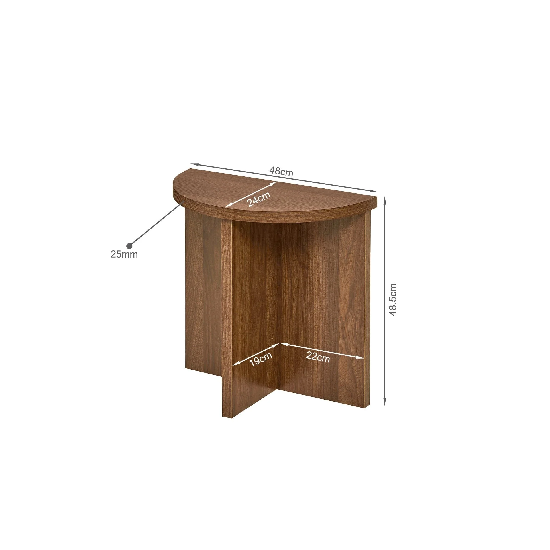 Custer Side Table - Walnut - Image 7