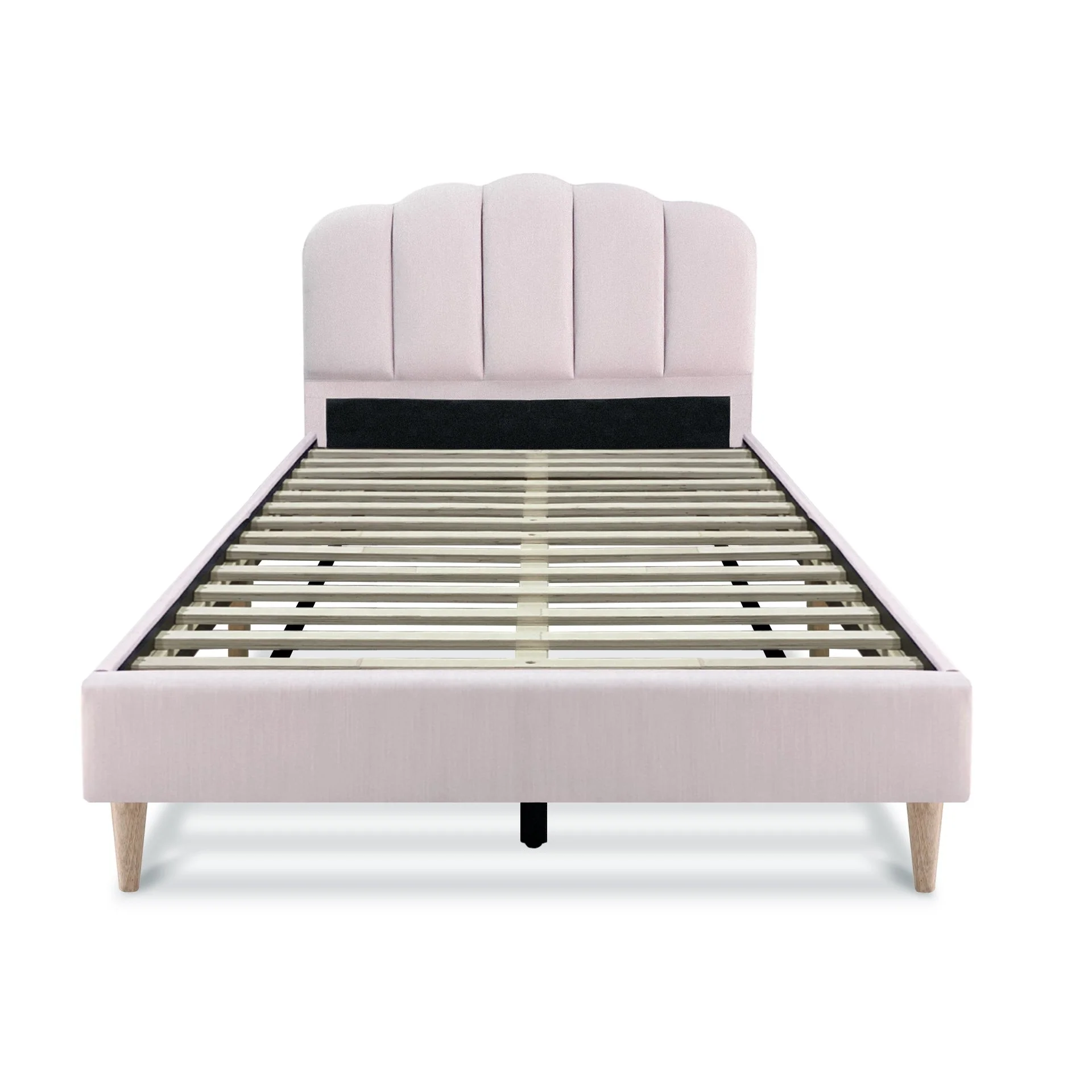 Daisy Velvet King Single Bed Frame - Pink - Image 8