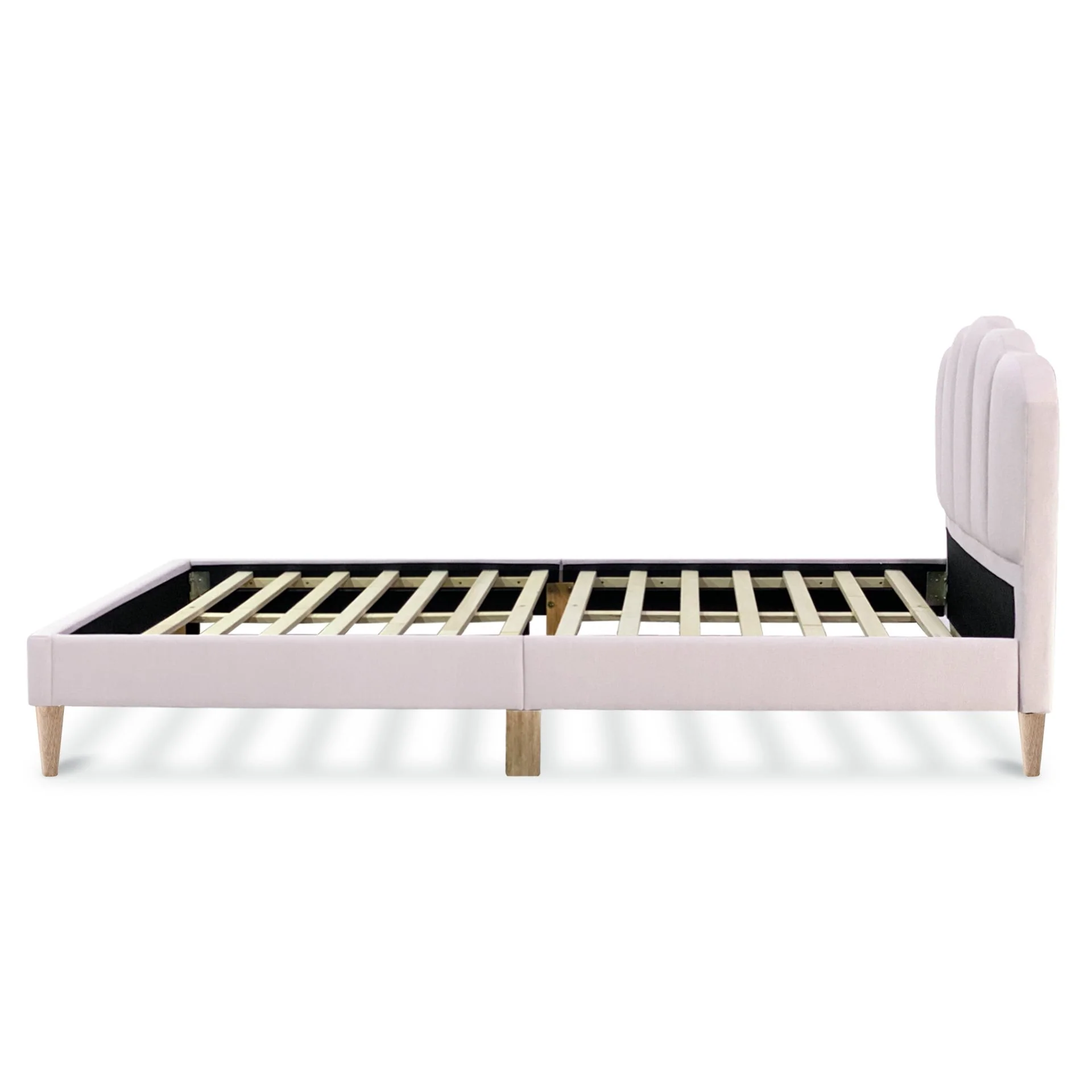 Daisy Velvet King Single Bed Frame - Pink - Image 9
