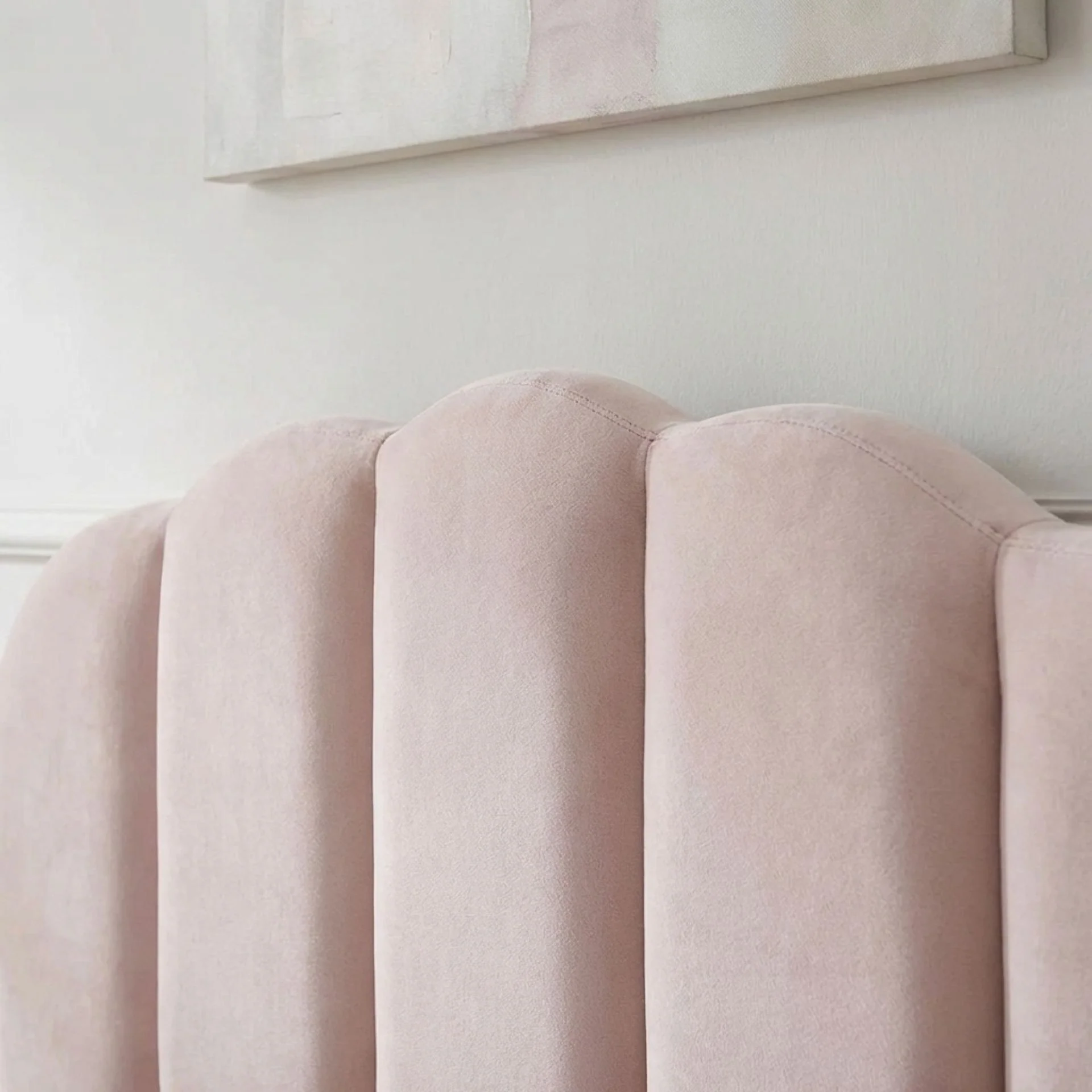 Daisy Velvet Single Bed Frame - Champagne Pink - Image 8