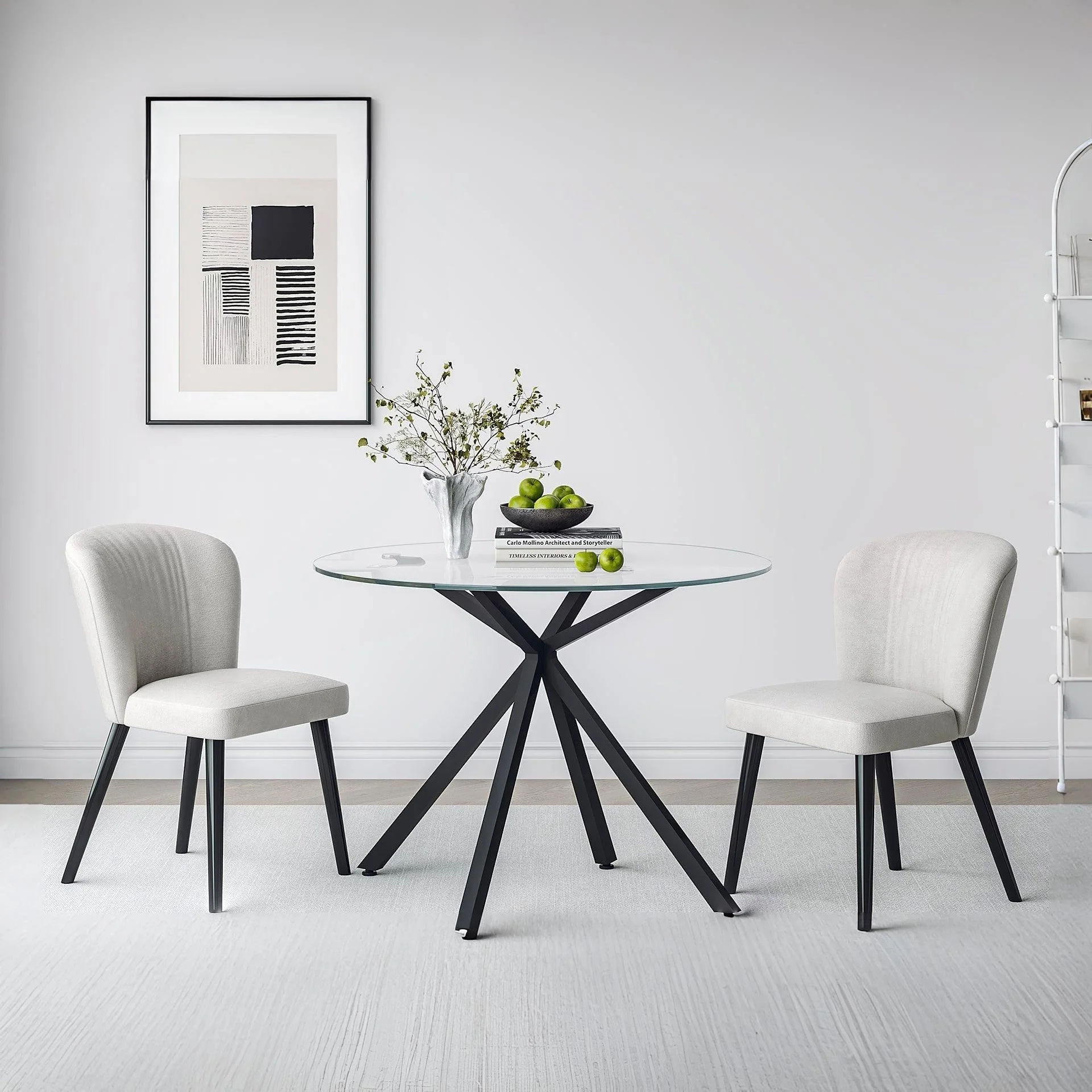 Dale Round Glass Dining Table 100 X 75cm