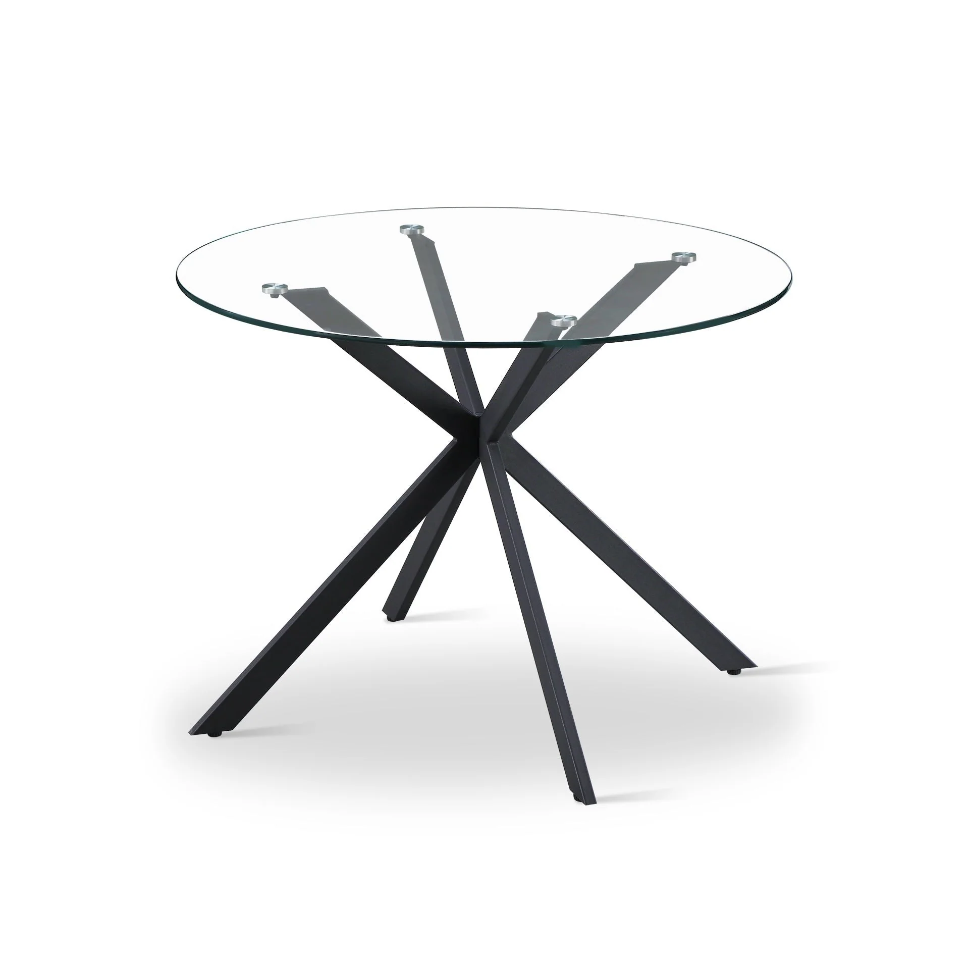 Dale Round Glass Dining Table 100 X 75cm - Image 5