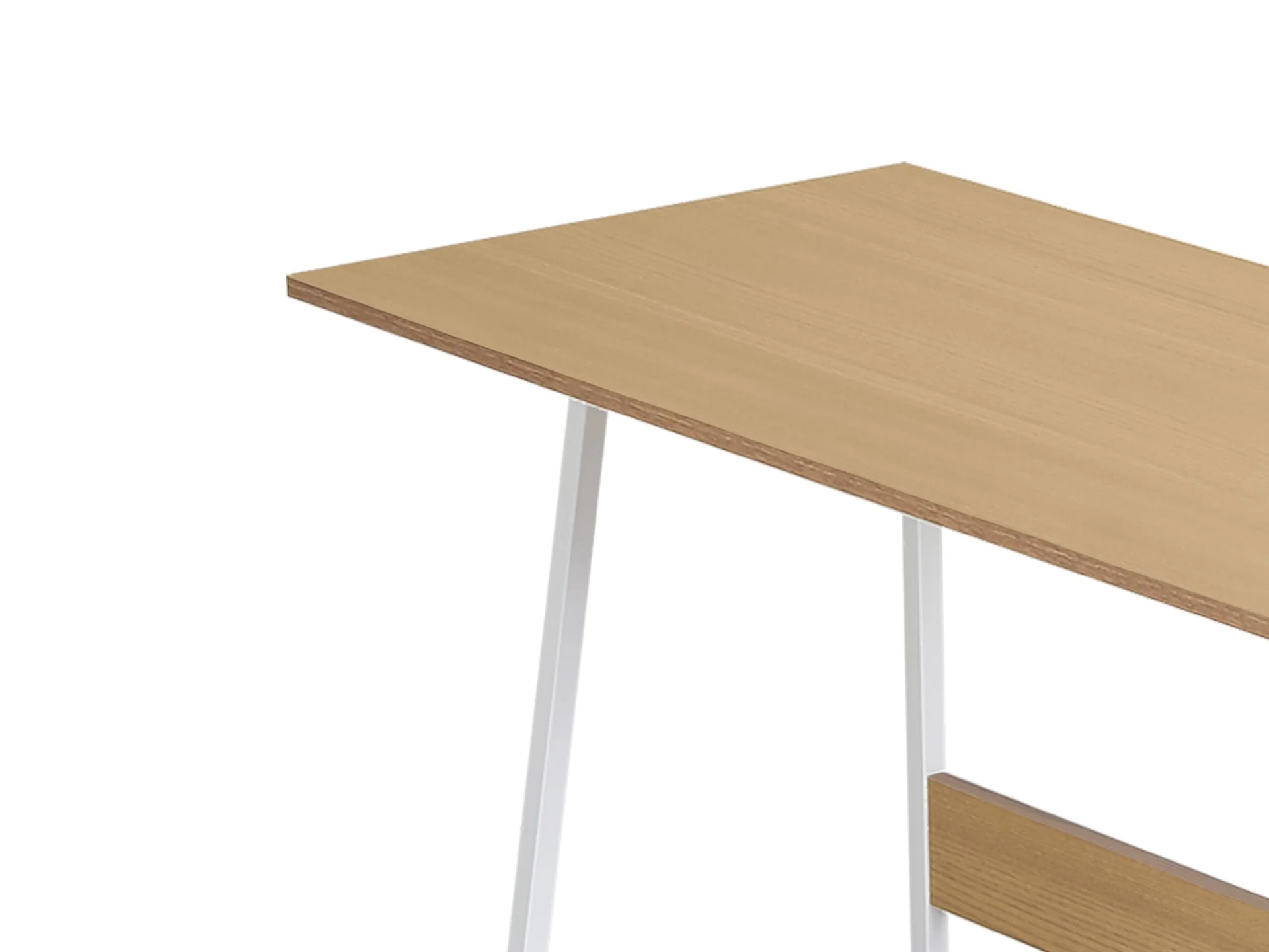 Daniel 100cm Computer Desk - Maple + White - Image 4