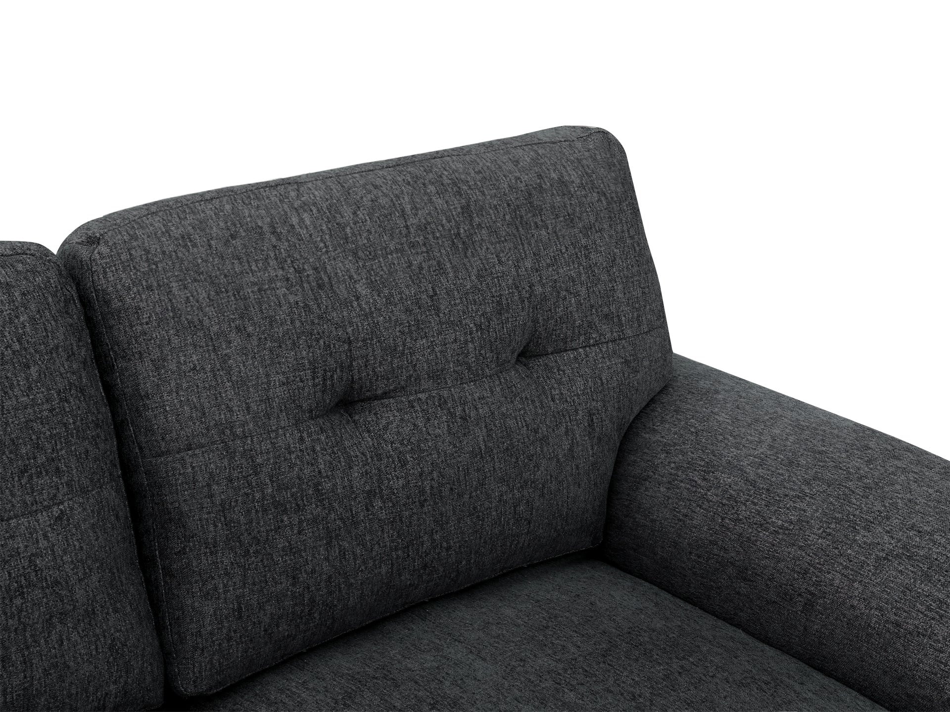 Darien 2 Seater Sofa - Dark Grey - Image 4